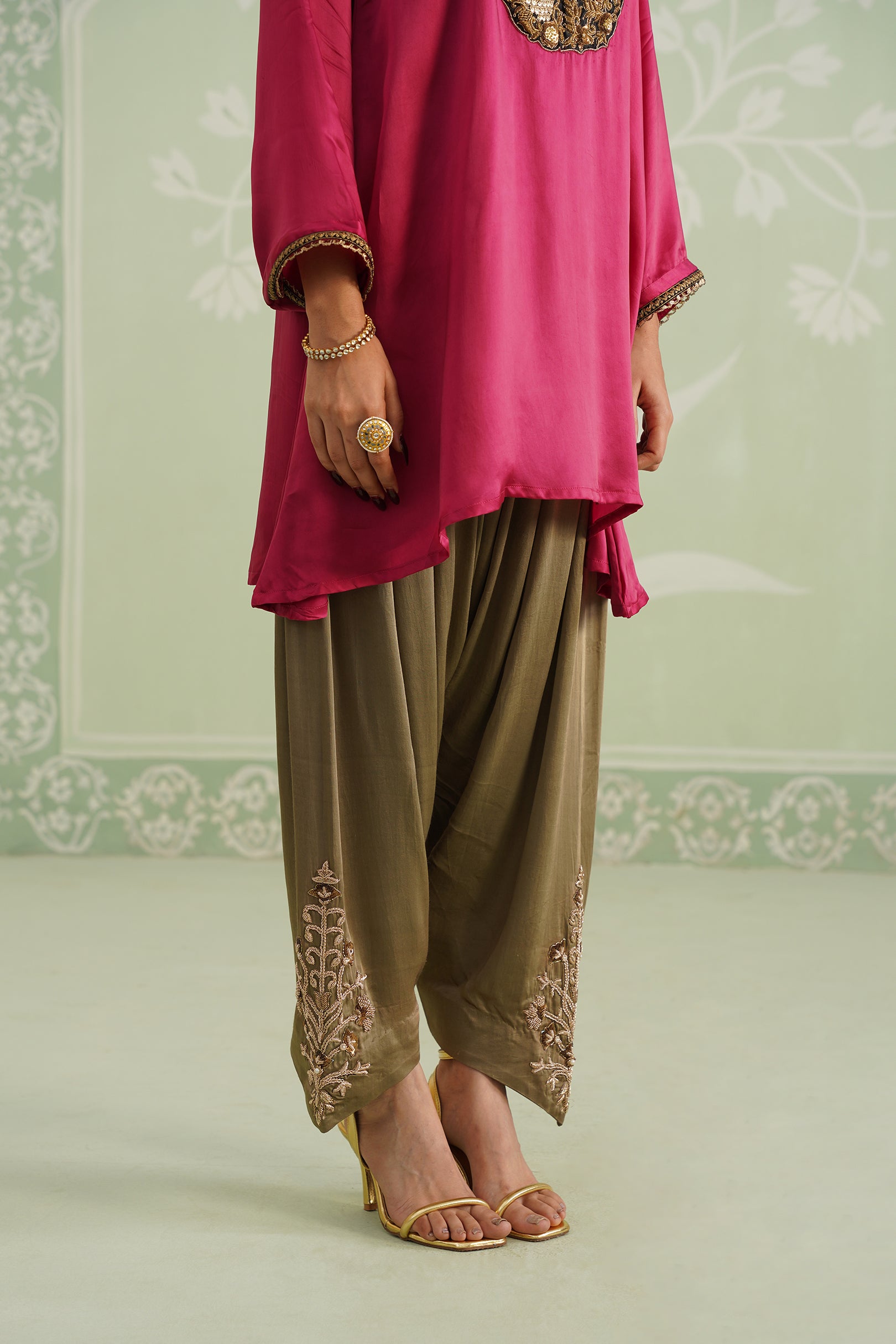 Mysha Hand Embroidered Matching Set