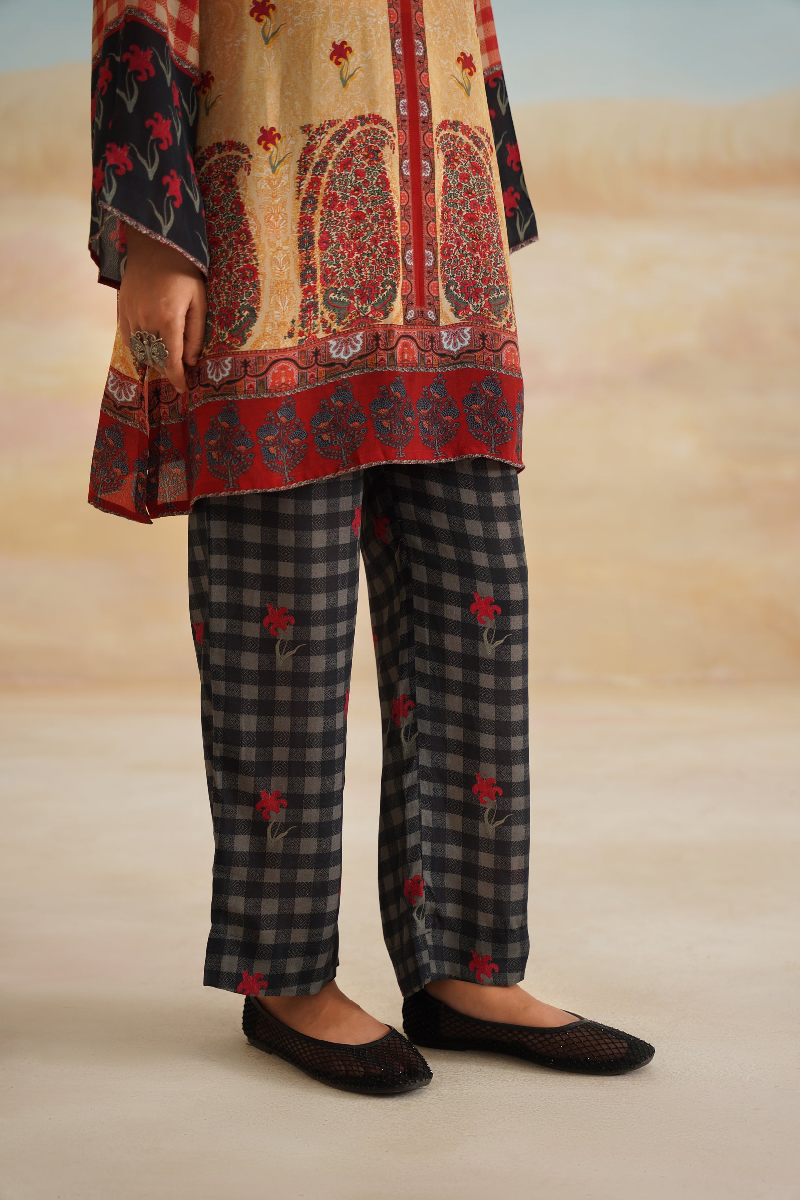 Yana Printed Crepe Matching Set - Neetika Chopra