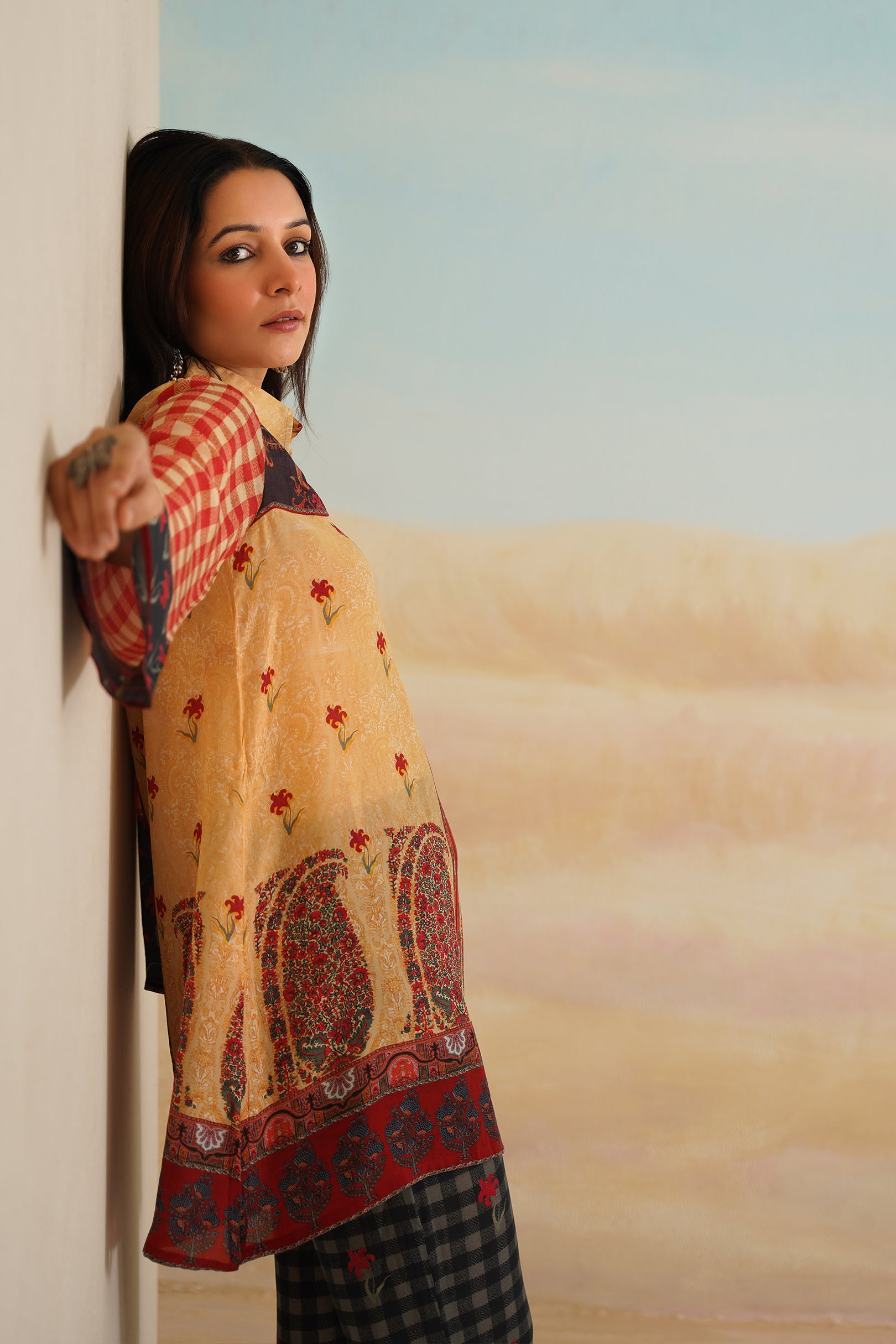 Yana Printed Crepe Matching Set - Neetika Chopra