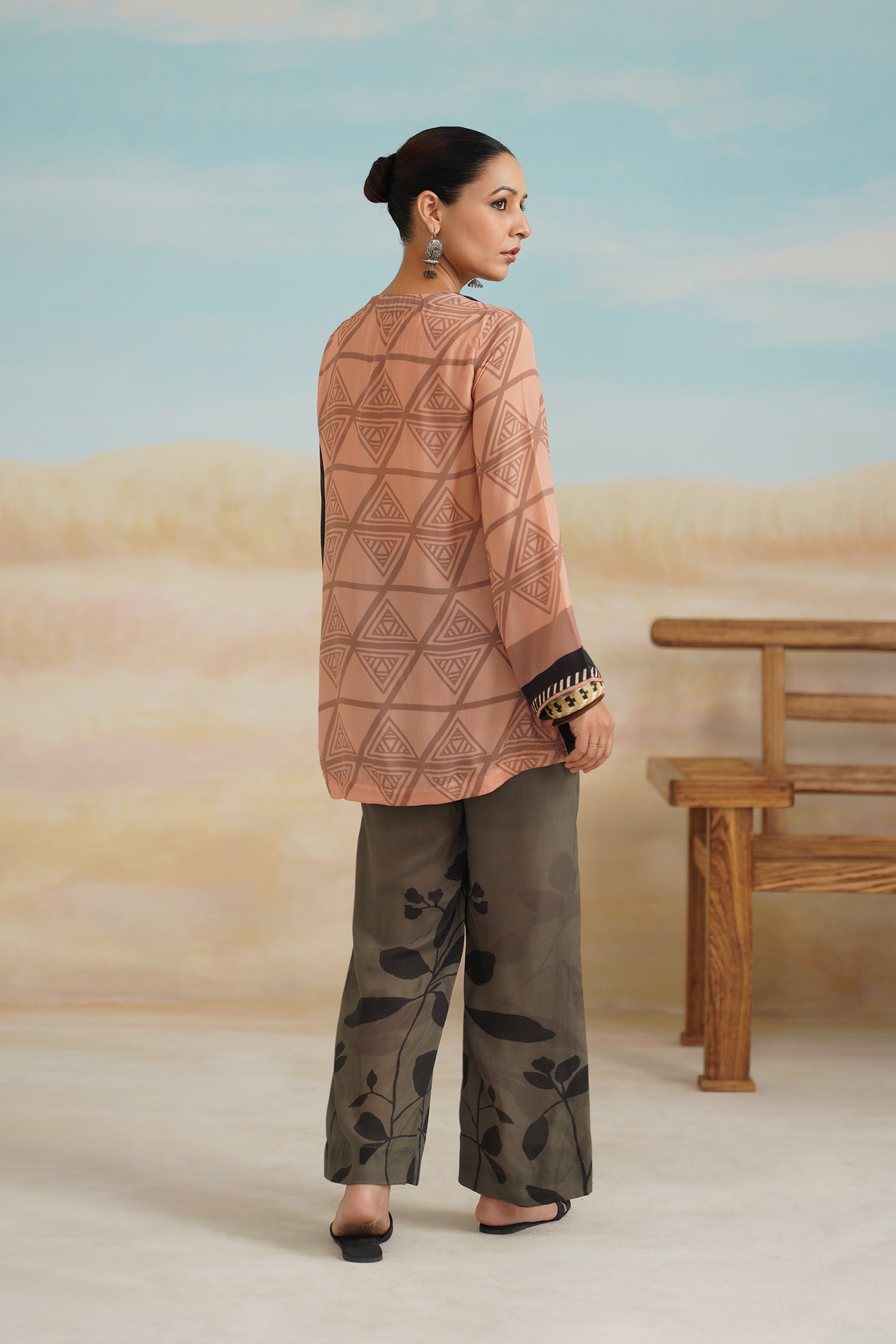 Antara Printed Crepe Matching Set - Neetika Chopra