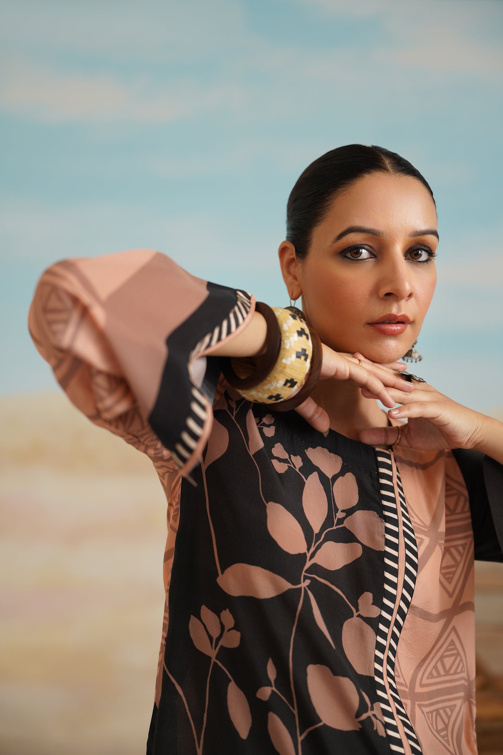 Antara Printed Crepe Matching Set - Neetika Chopra