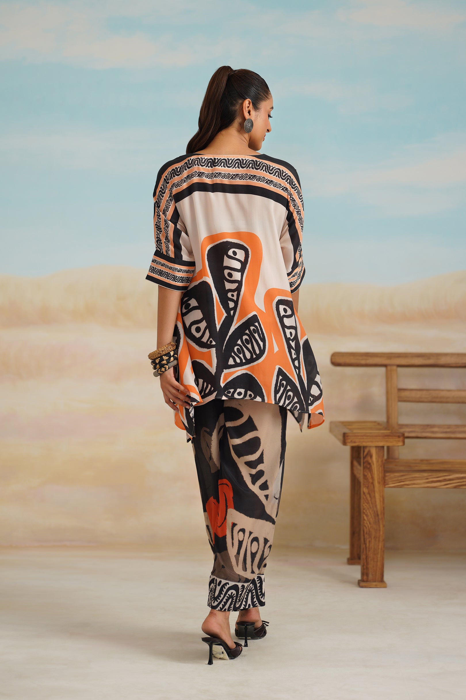 Breezy Printed Crepe Matching Set - Neetika Chopra