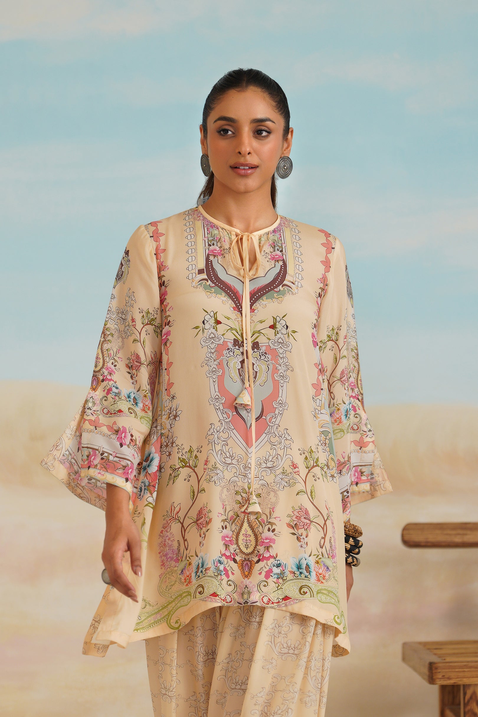 Vaishali Printed Crepe Top - Neetika Chopra