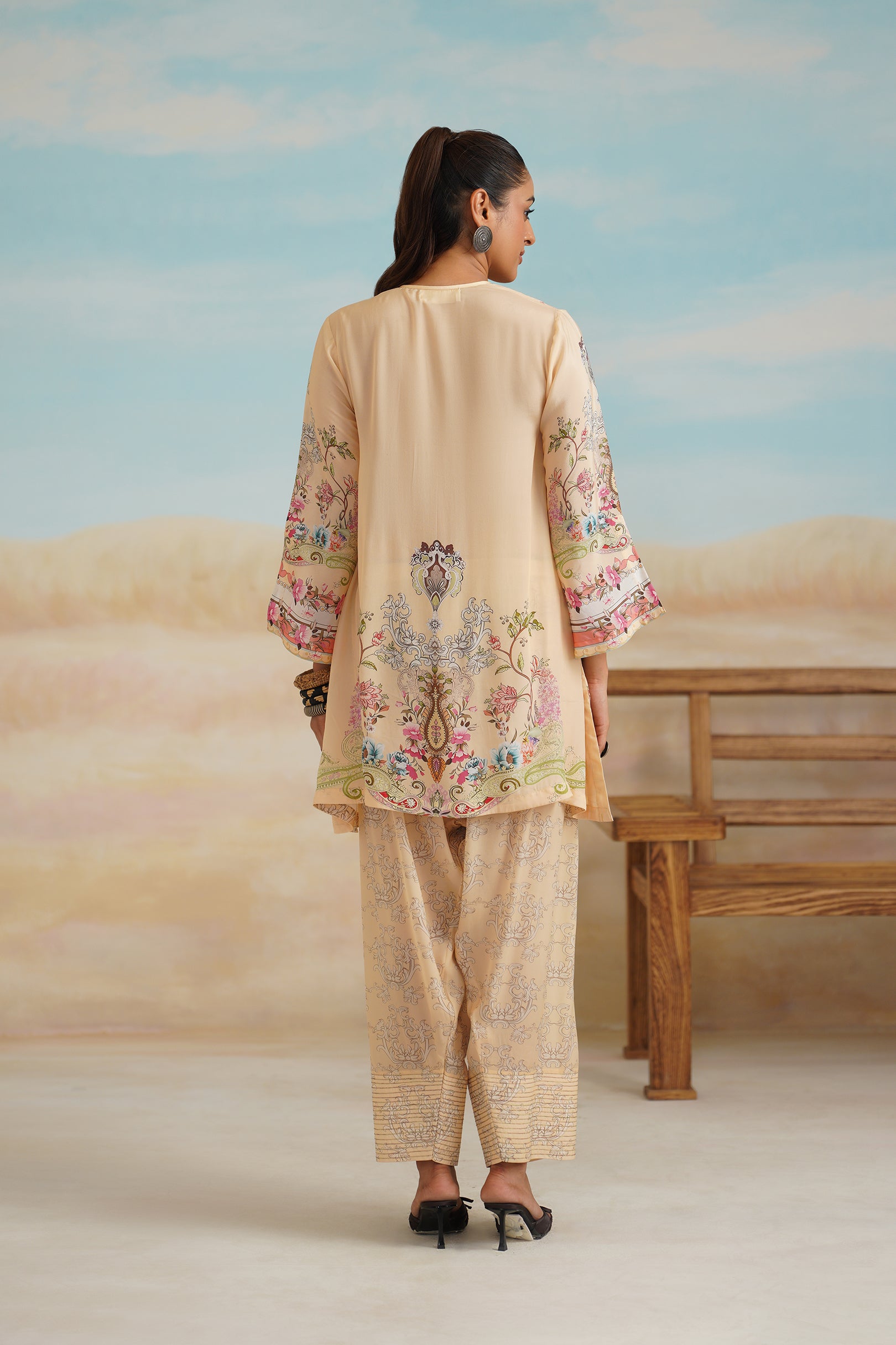 Vaishali Printed Crepe Matching Set - Neetika Chopra
