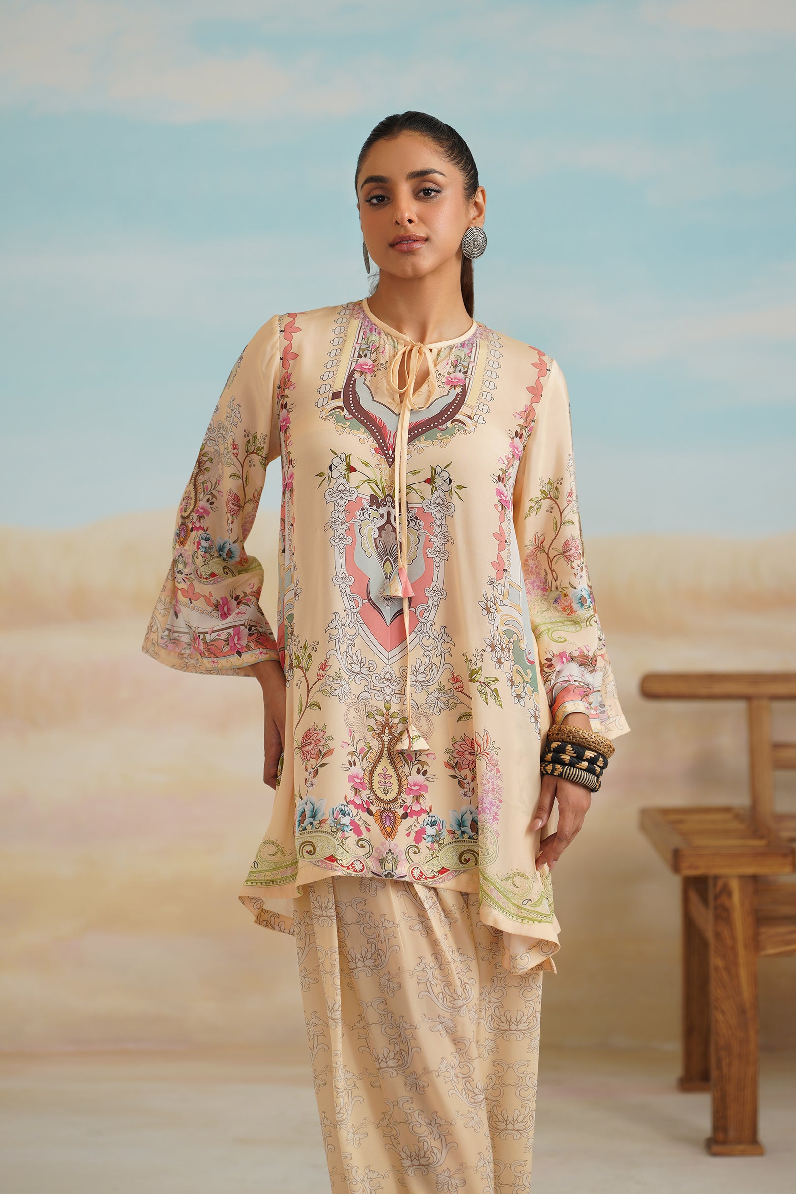 Vaishali Printed Crepe Matching Set - Neetika Chopra