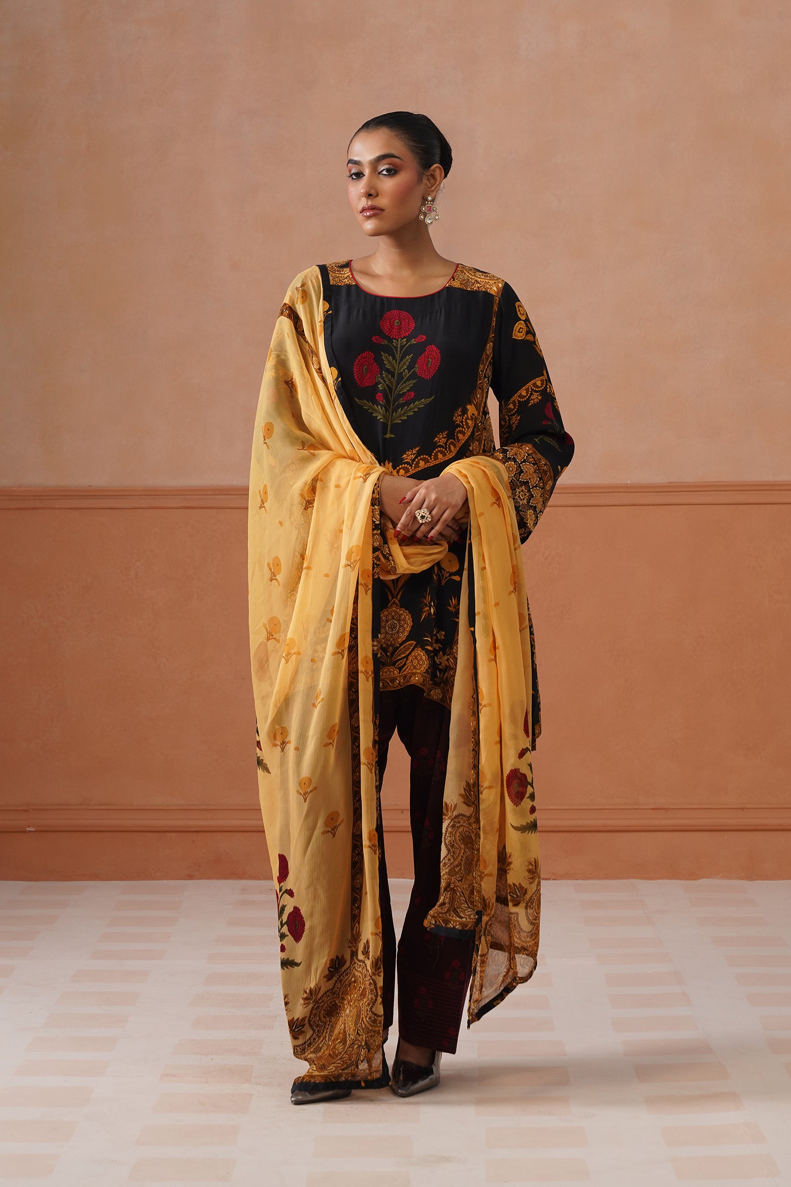 Areeba Crepe Printed Suit Set