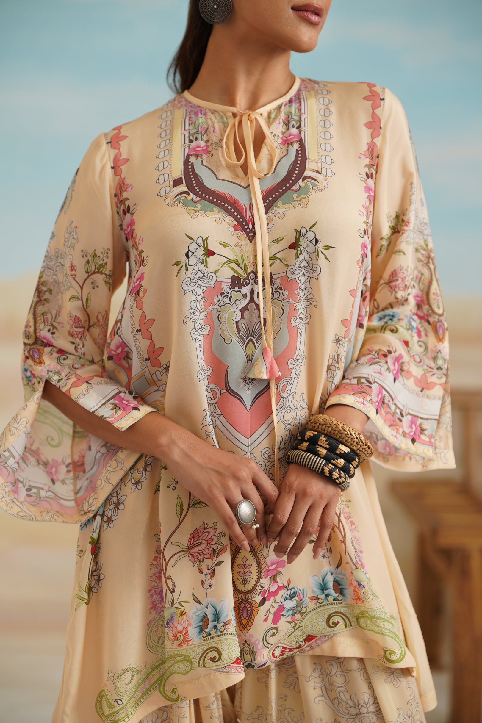 Vaishali Printed Crepe Matching Set - Neetika Chopra