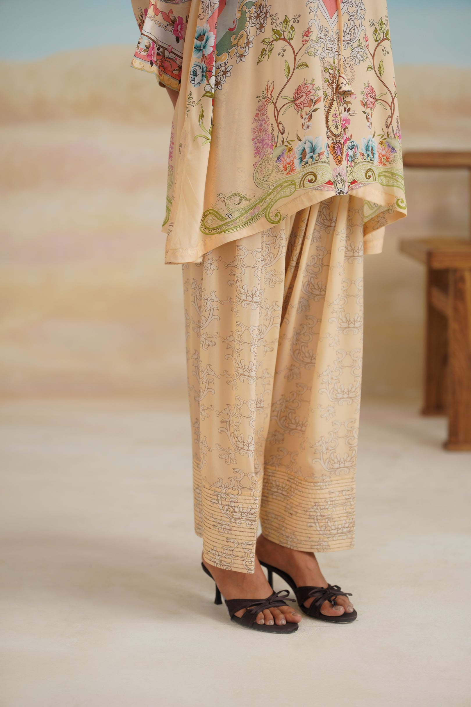 Vaishali Printed Crepe Matching Set - Neetika Chopra