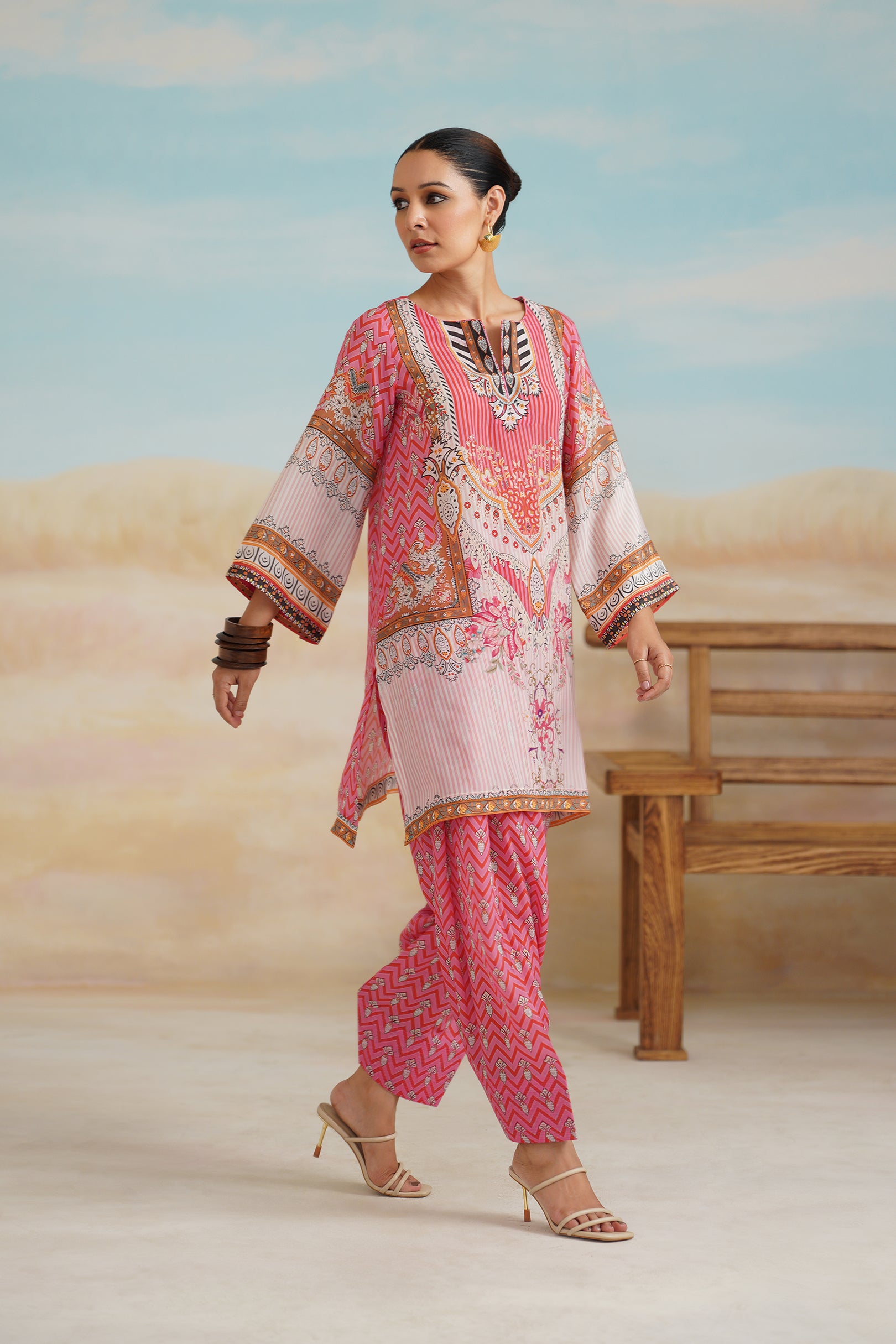 Kanan Printed Crepe Matching Set - Neetika Chopra