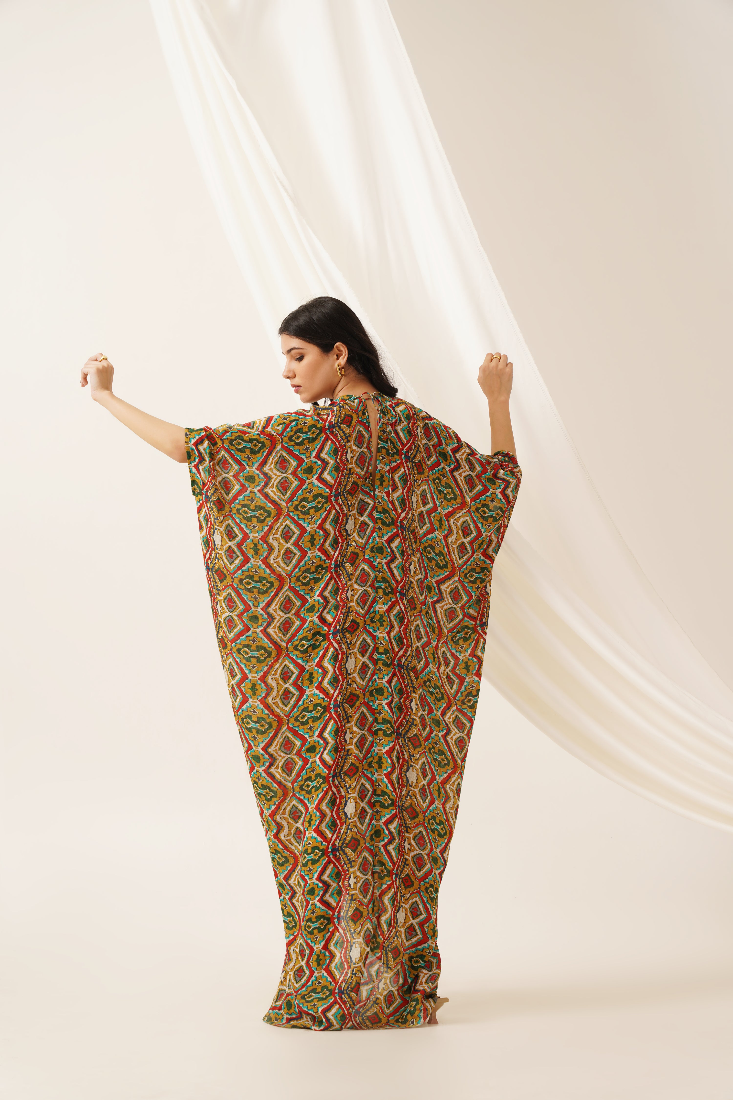 Tulum Printed Crepe Dress