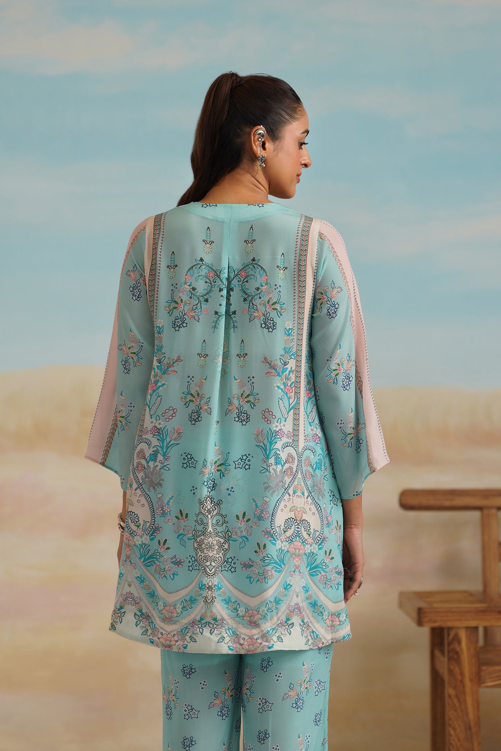 Nirali Printed Crepe Top - Neetika Chopra