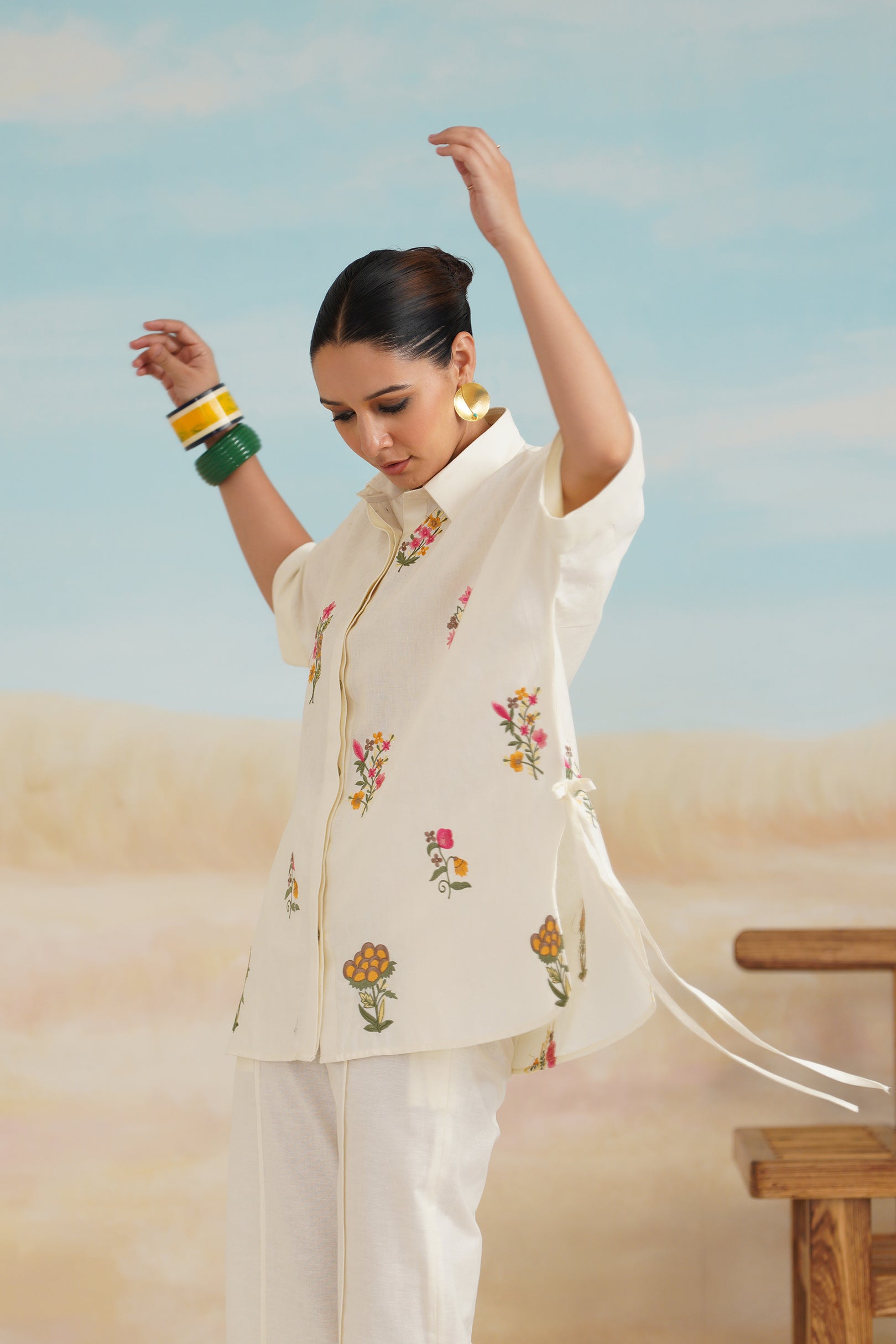 Kshira Pure Linen Top - Neetika Chopra