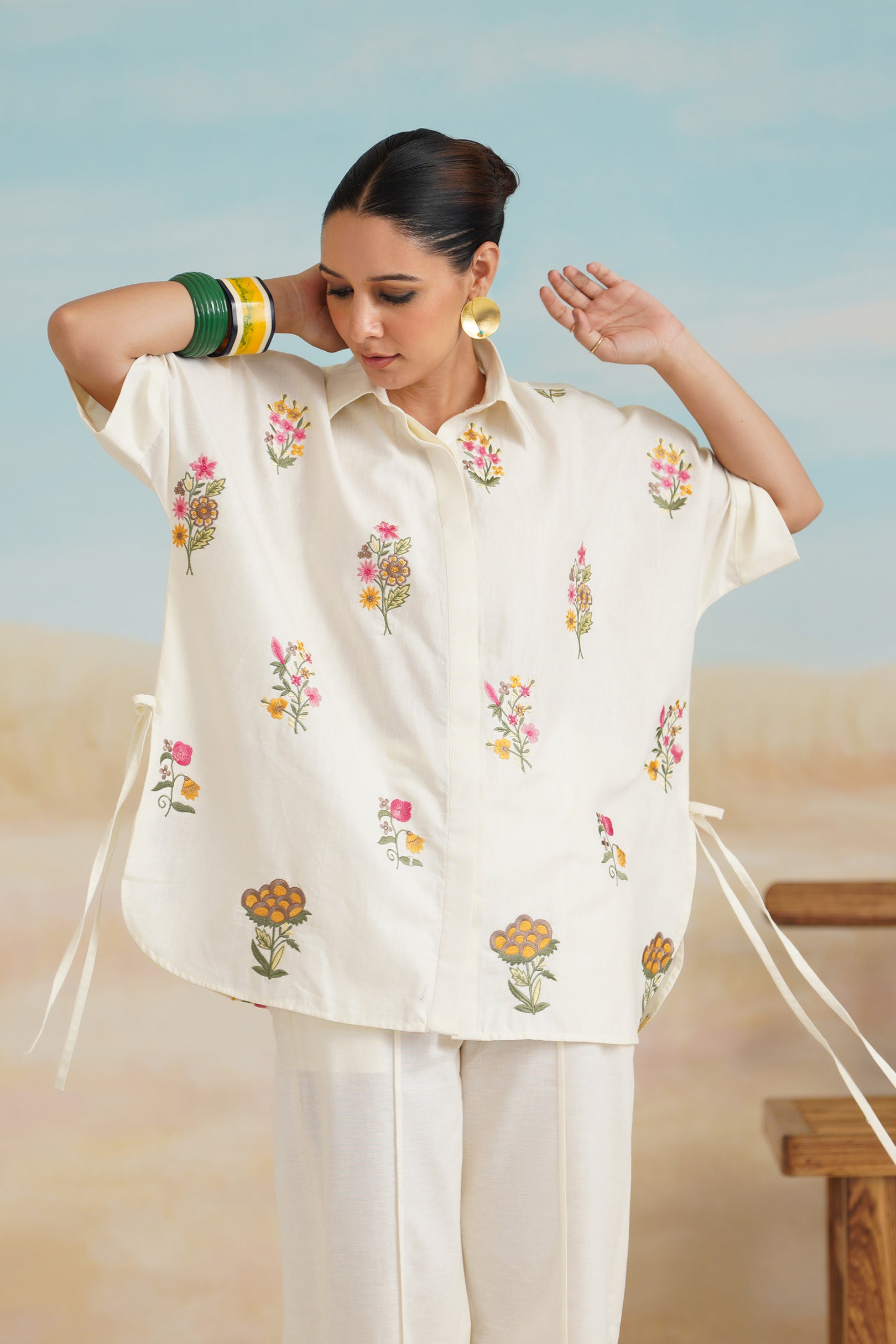 Kshira Pure Linen Top - Neetika Chopra