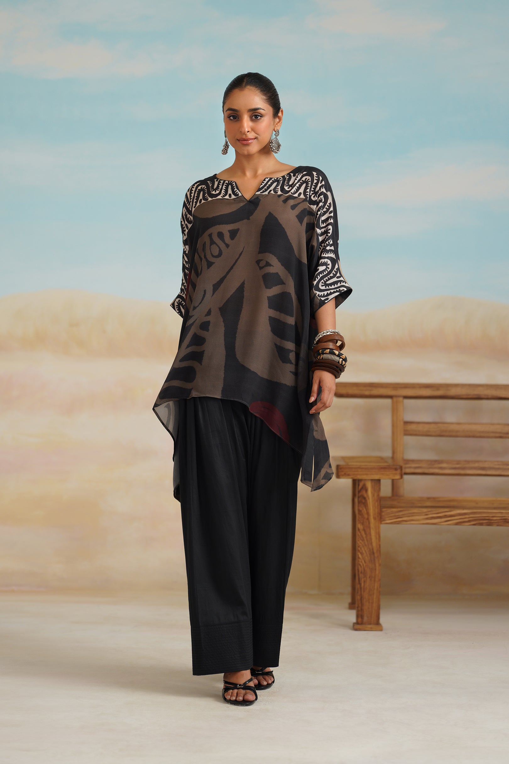 Ara Crepe Printed Matching Set - Neetika Chopra