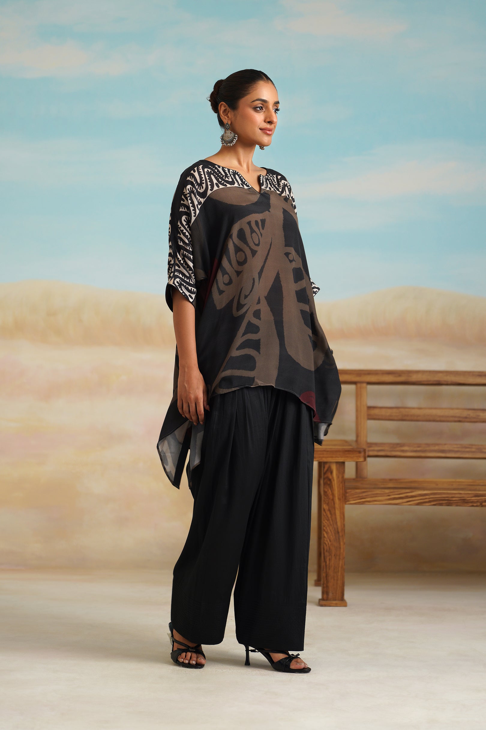 Ara Crepe Printed Matching Set - Neetika Chopra