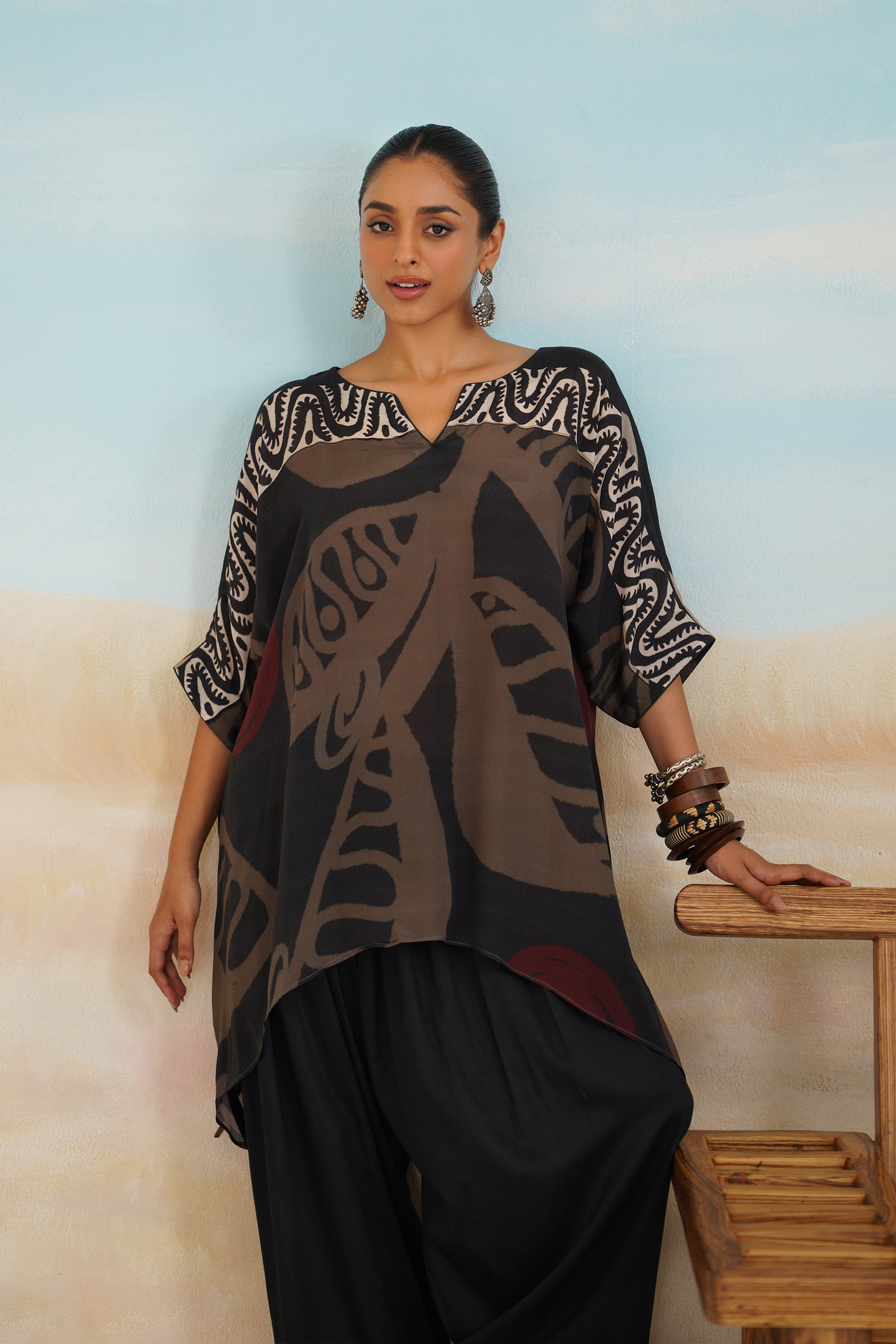 Ara Crepe Printed Matching Set - Neetika Chopra