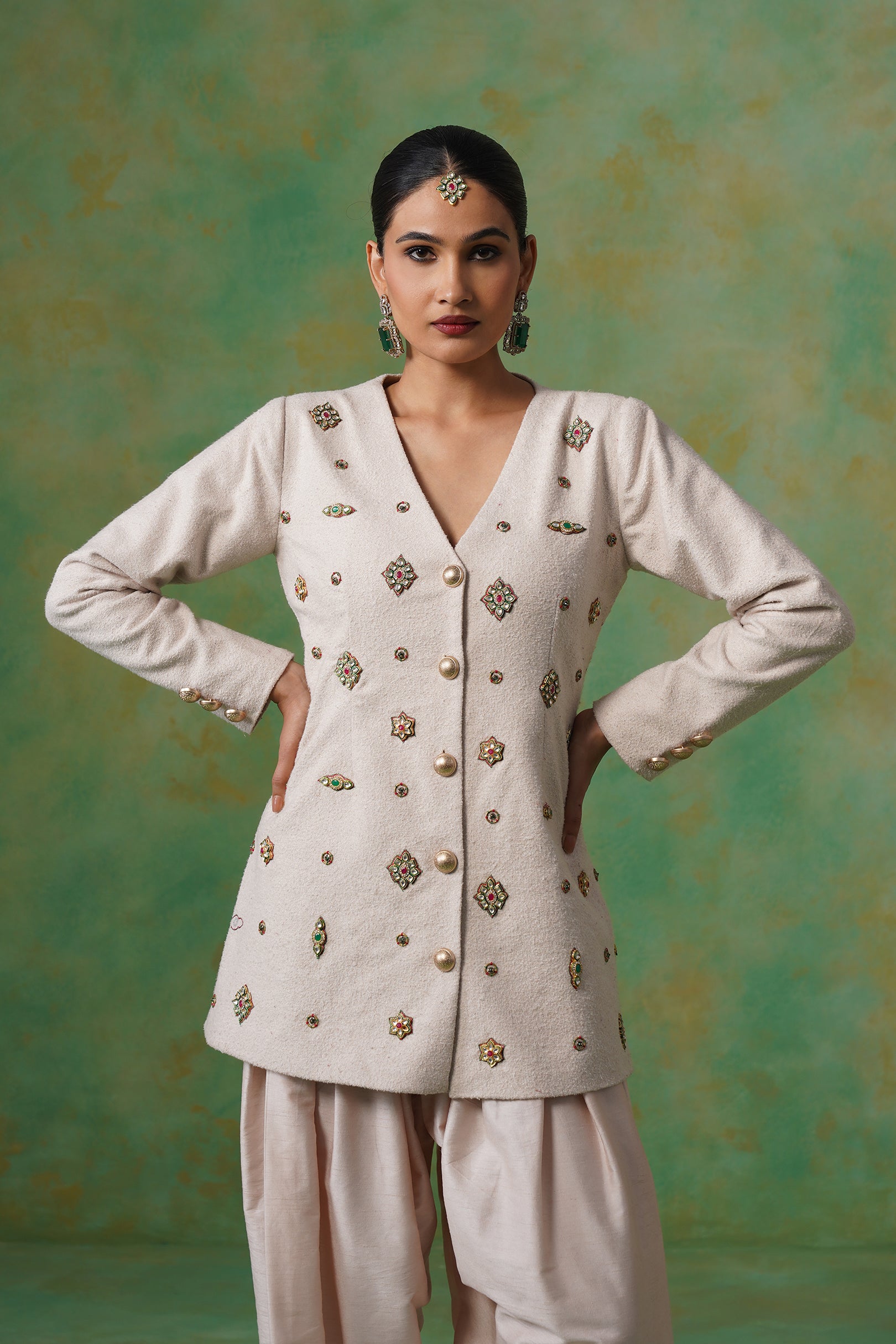 Mahira Tweed Matching Coat Set
