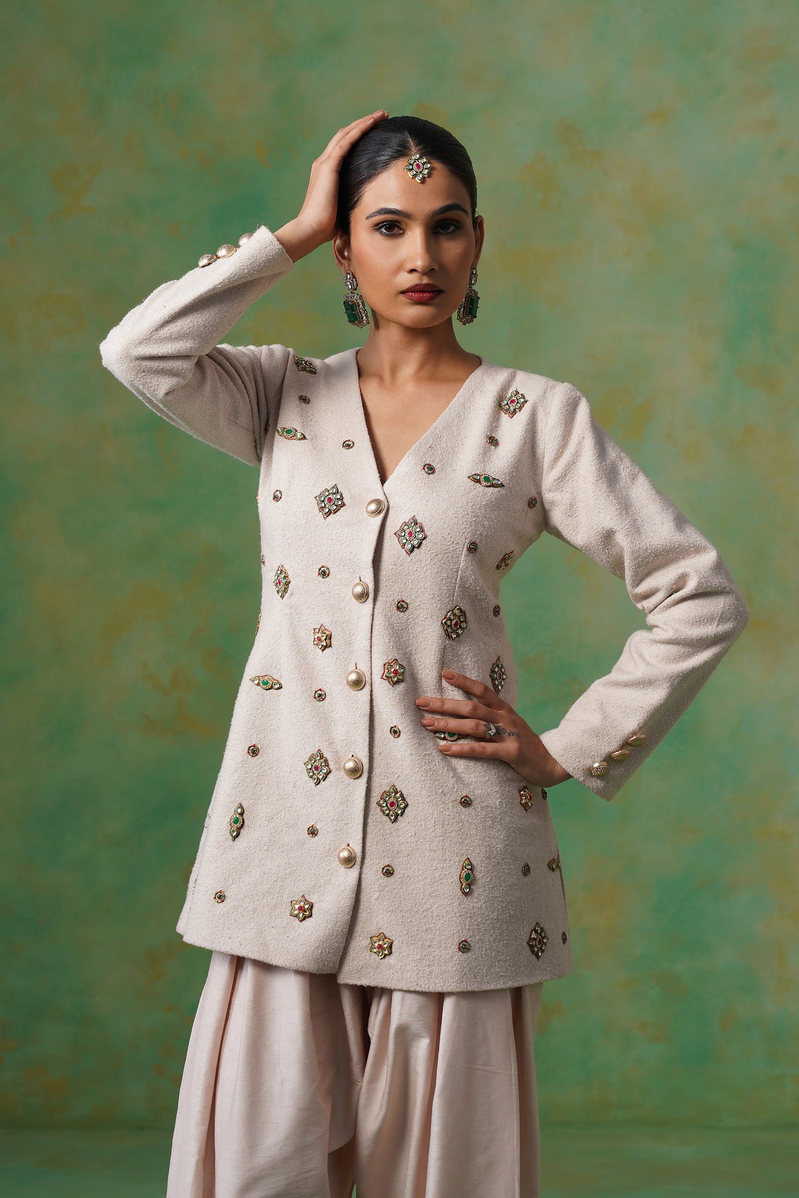 Mahira Tweed Matching Coat Set