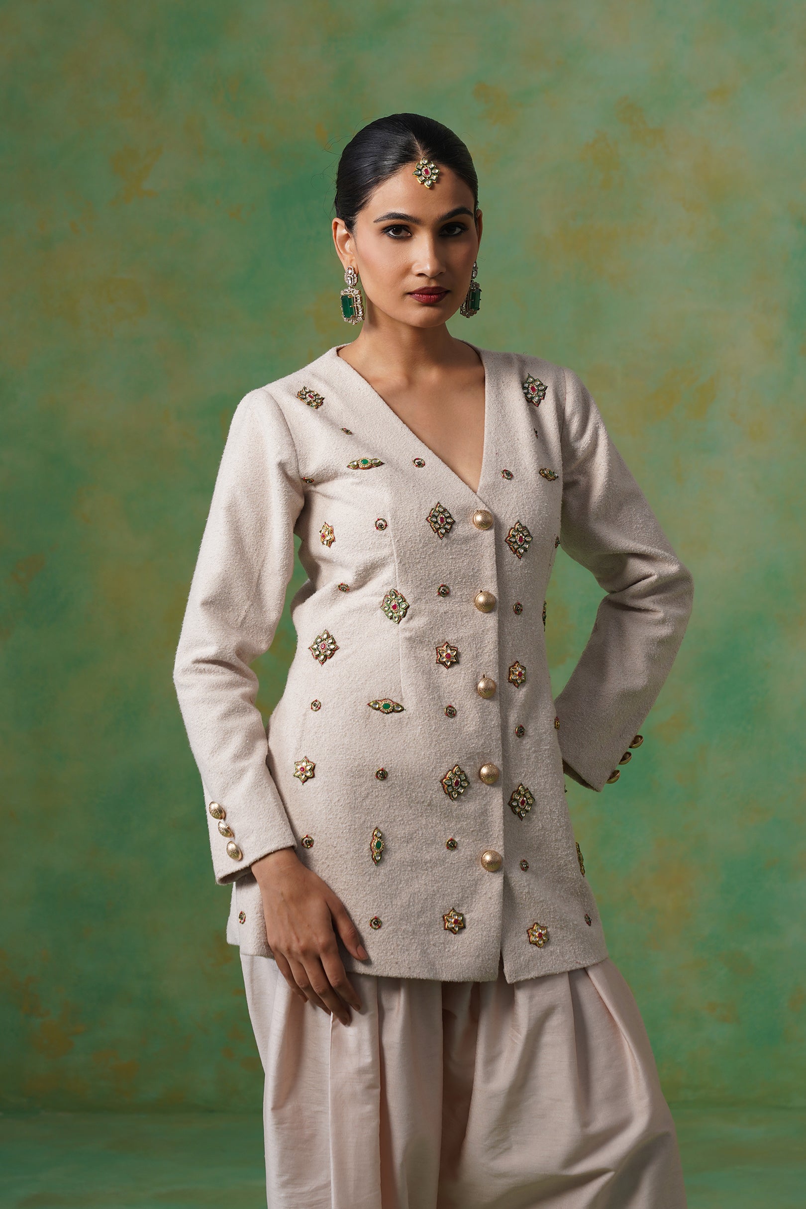 Mahira Tweed Matching Coat Set