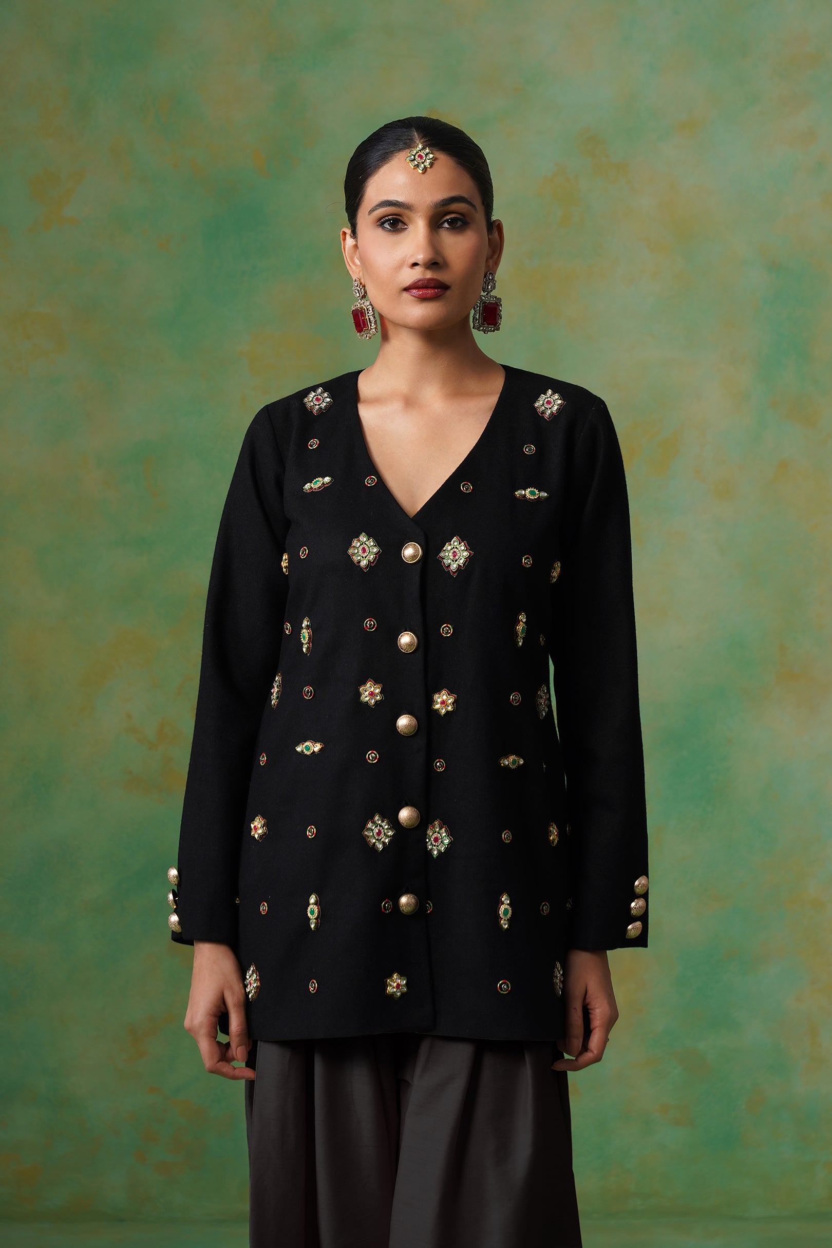 Viha Tweed Matching Coat Set