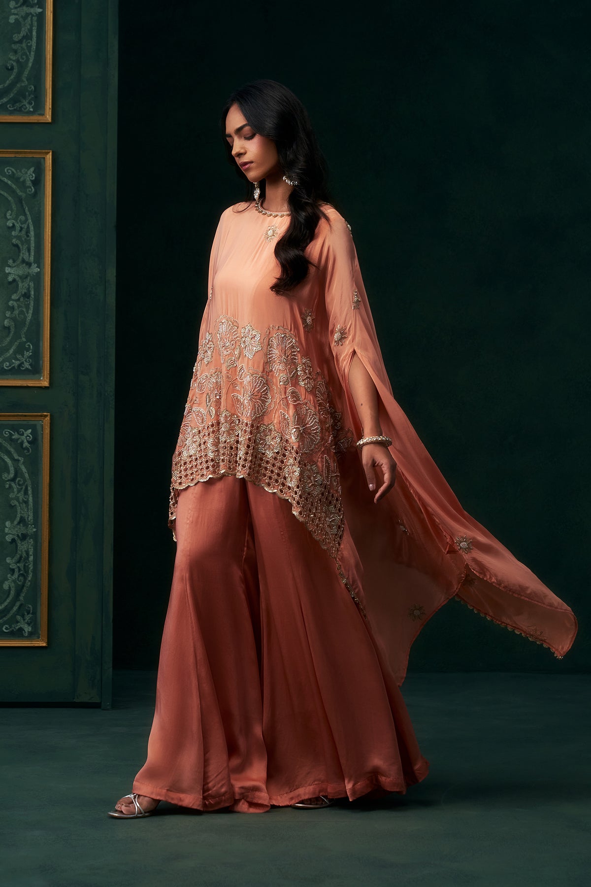 Ruhana Crepe Embroidered Matching Set