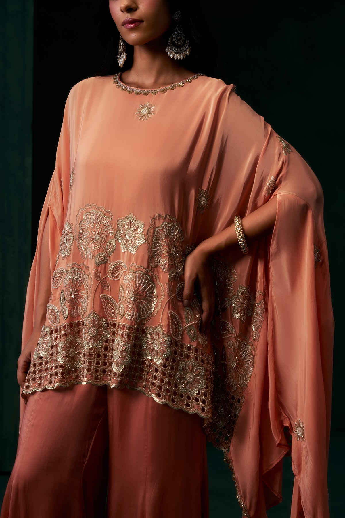 Ruhana Crepe Embroidered Matching Set