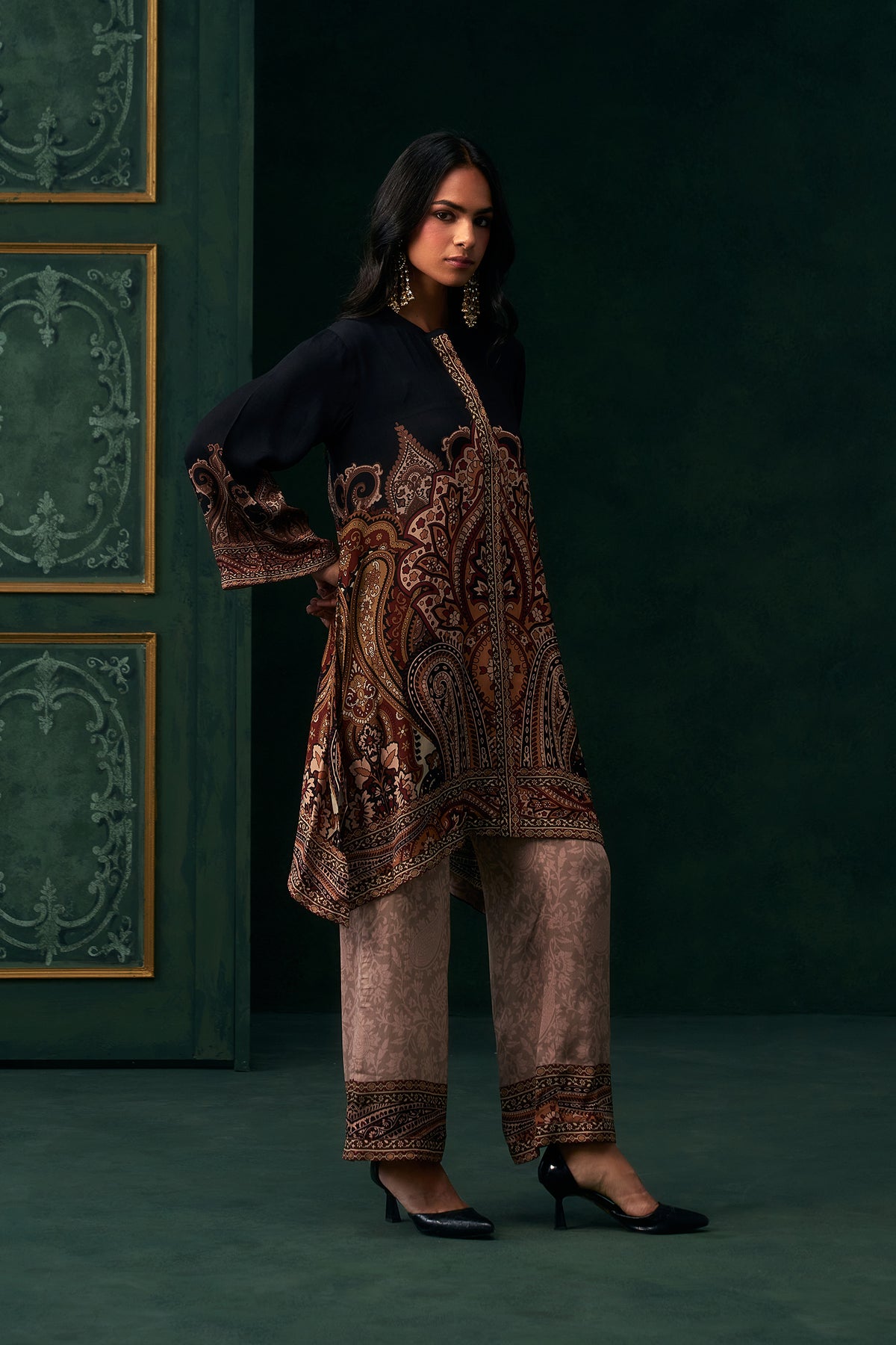 Ruhab Crepe Printed Suit Set