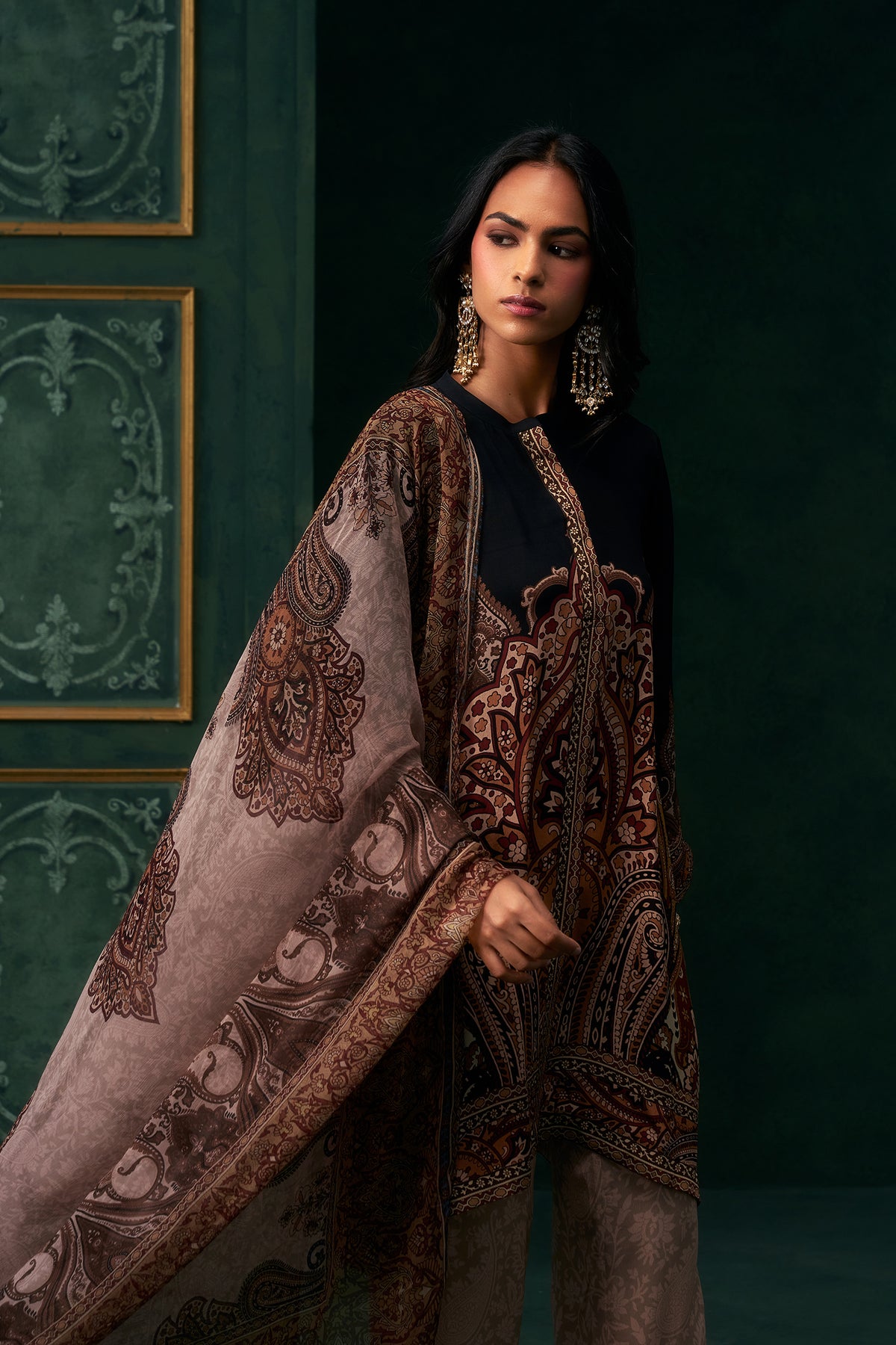 Ruhab Crepe Printed Suit Set