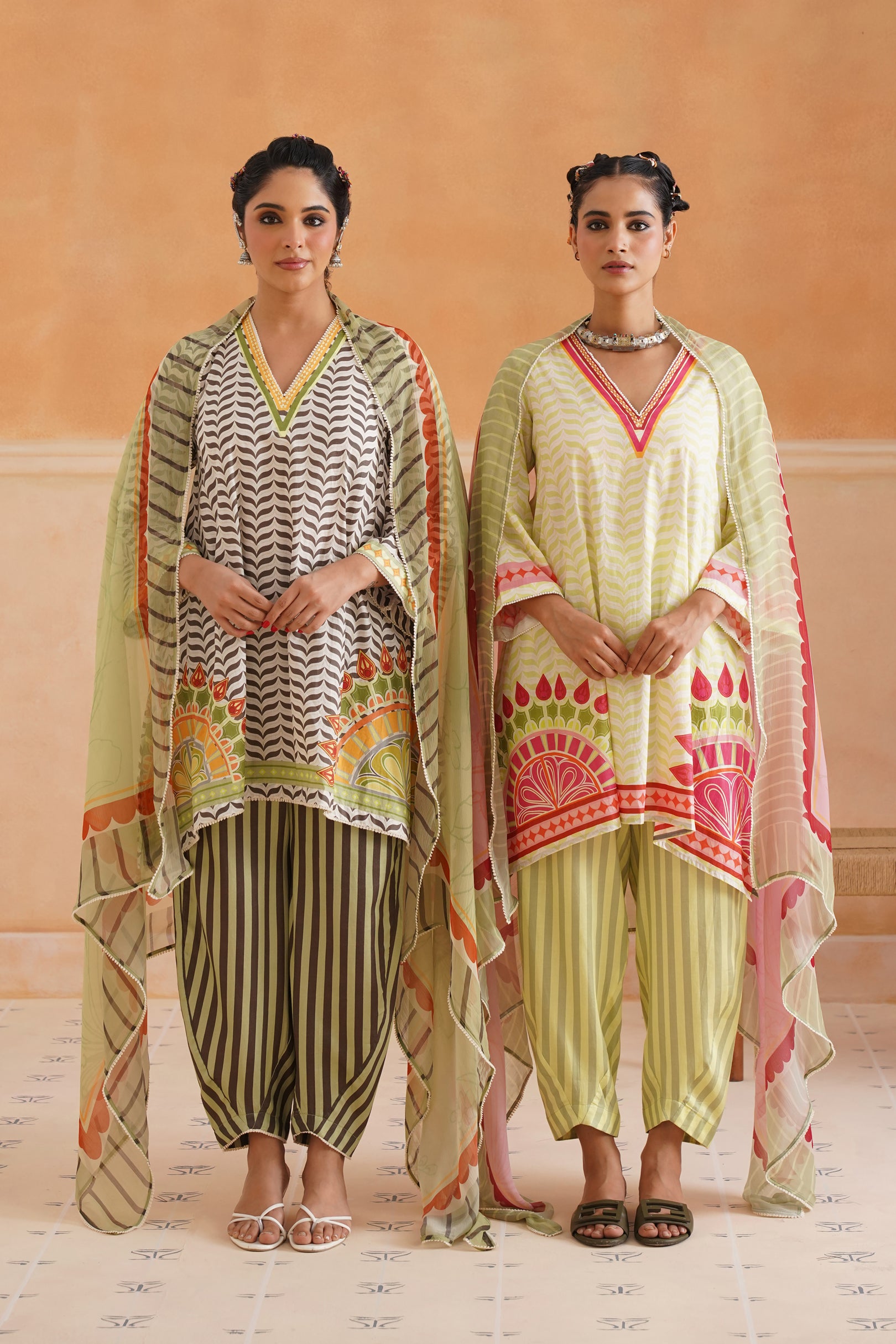 Oishi Lawn Cotton Suit Set - Neetika Chopra