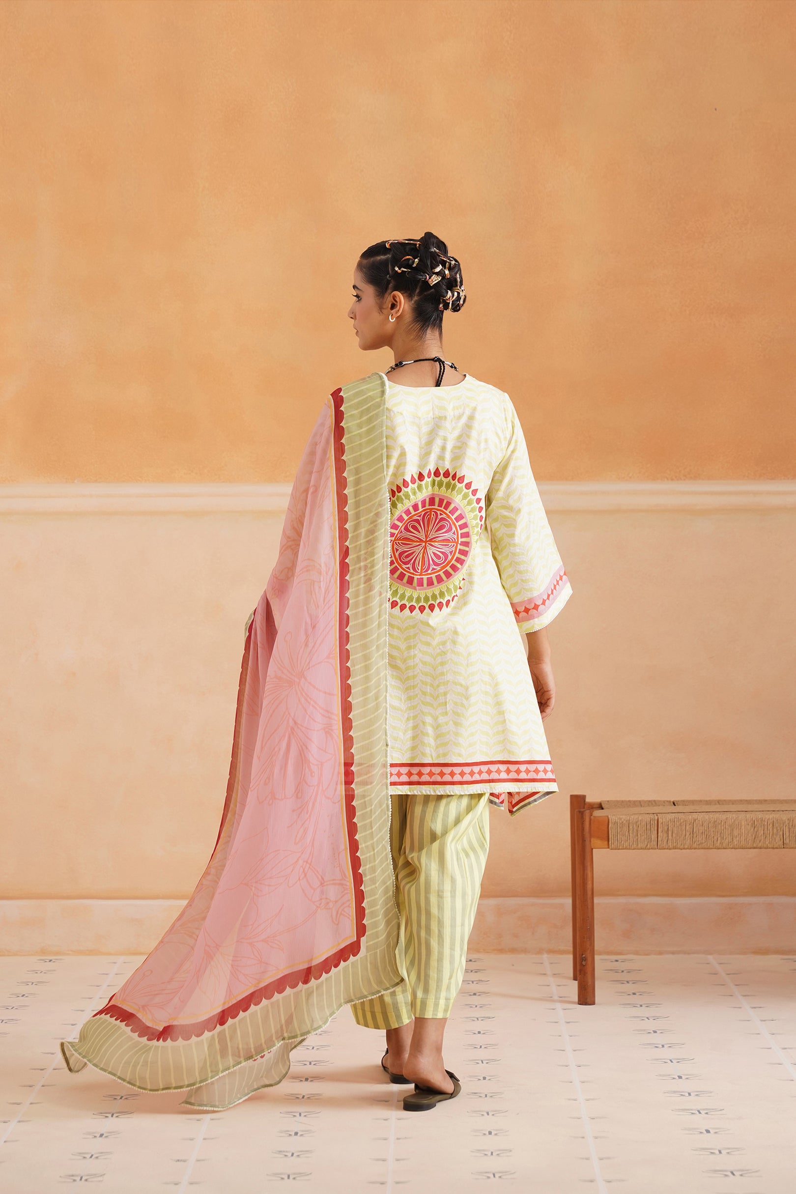 Kashni Cotton Printed Suit Set - Neetika Chopra