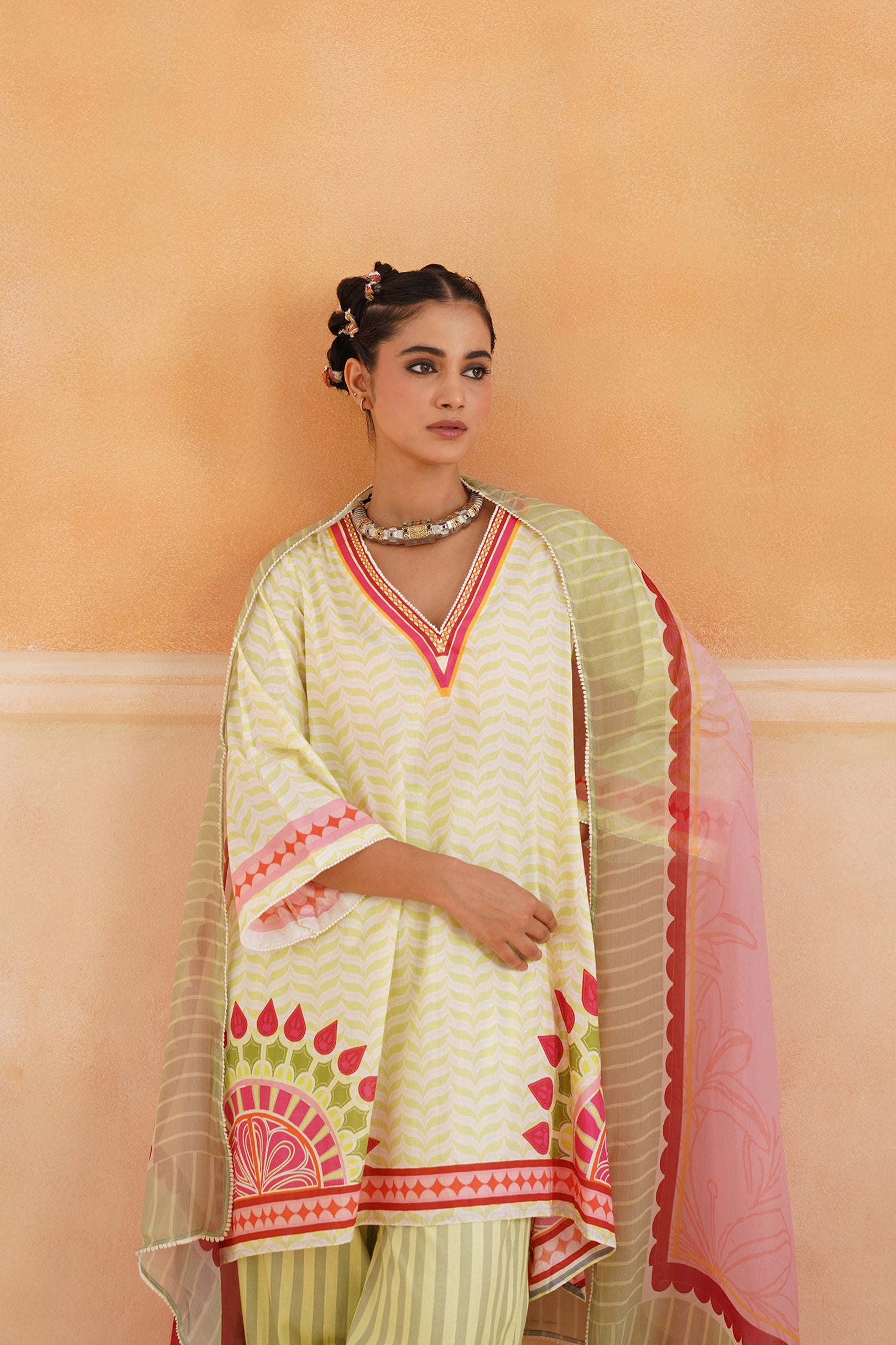 Kashni Cotton Printed Suit Set - Neetika Chopra