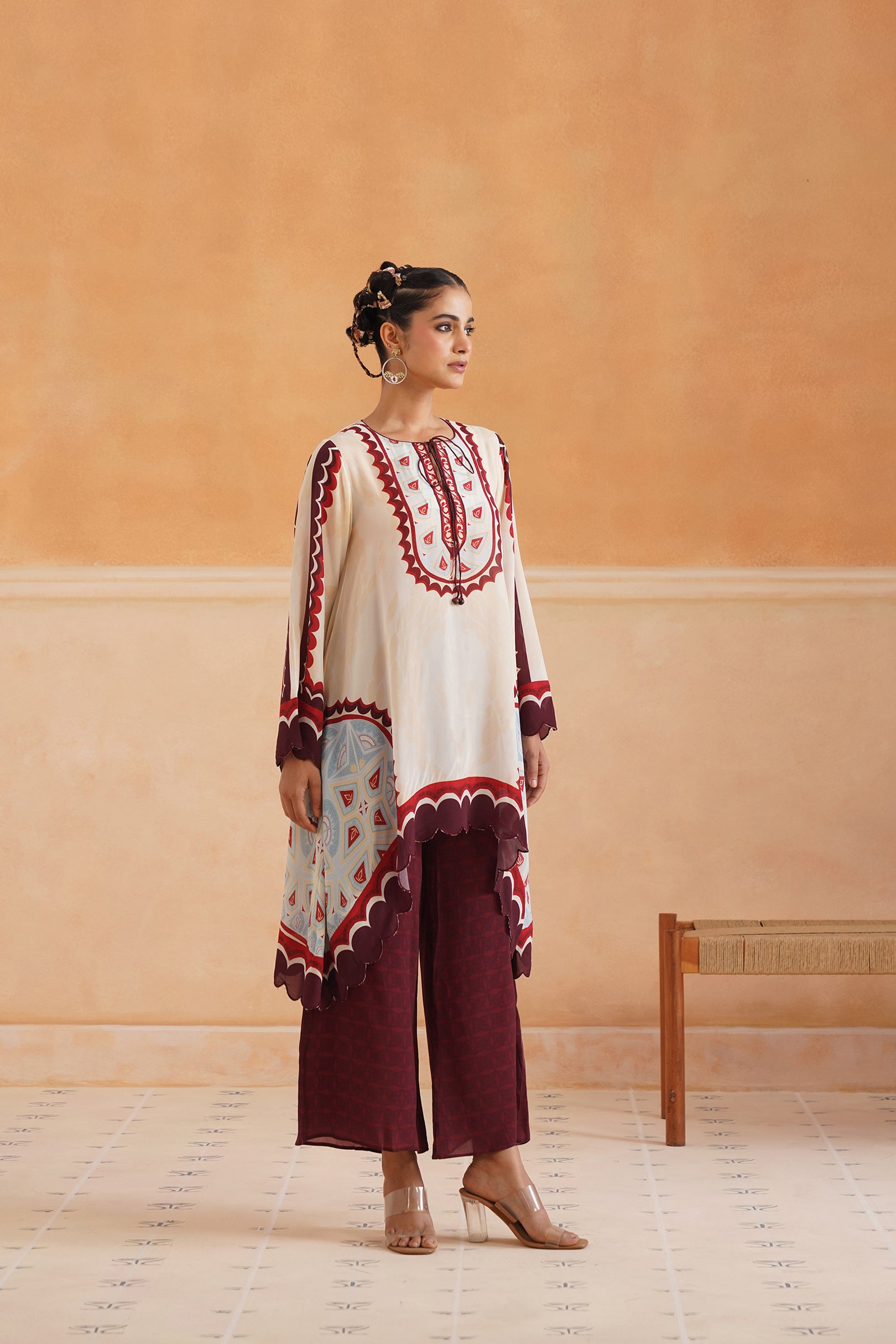 Oorja Crepe Printed Matching Set - Neetika Chopra