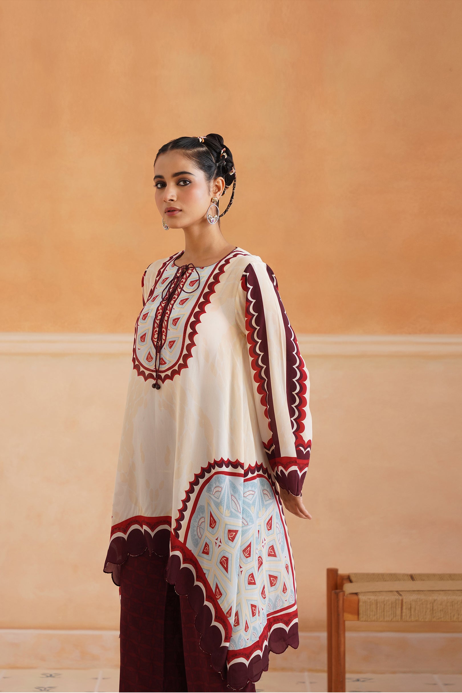 Oorja Crepe Printed Matching Set - Neetika Chopra