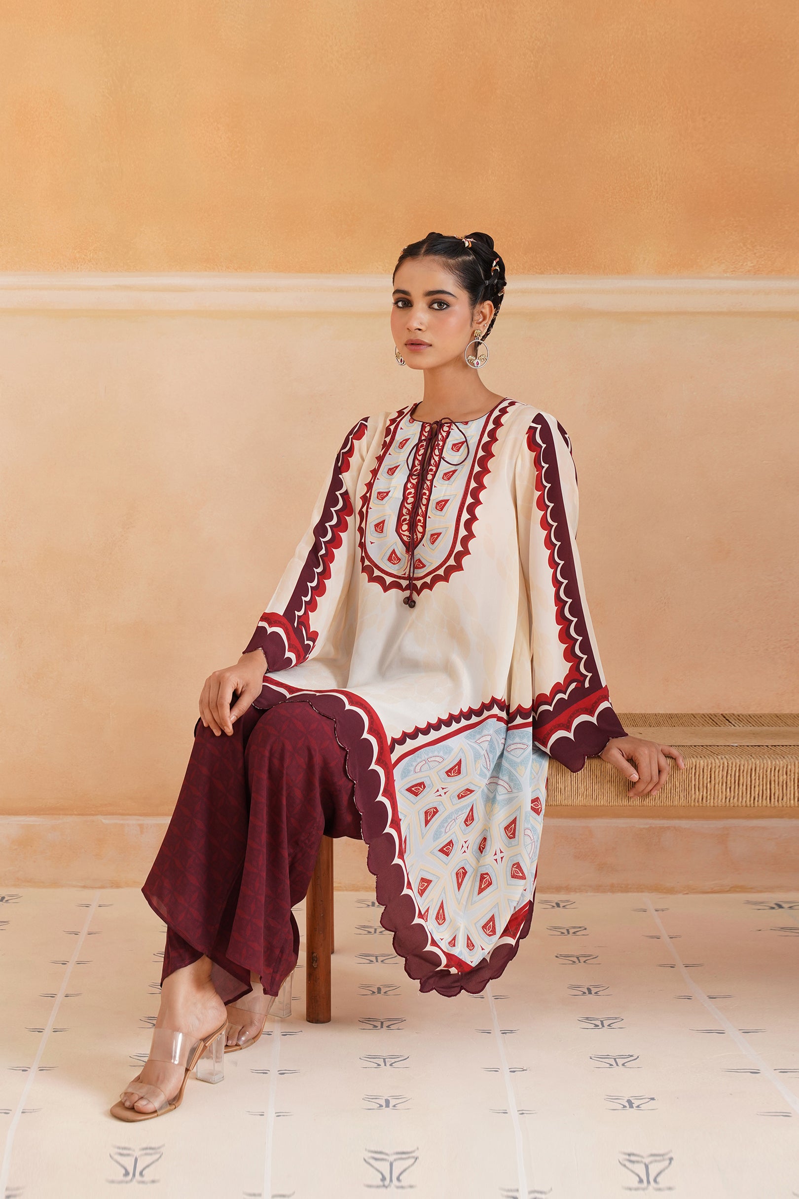 Oorja Crepe Printed Matching Set - Neetika Chopra