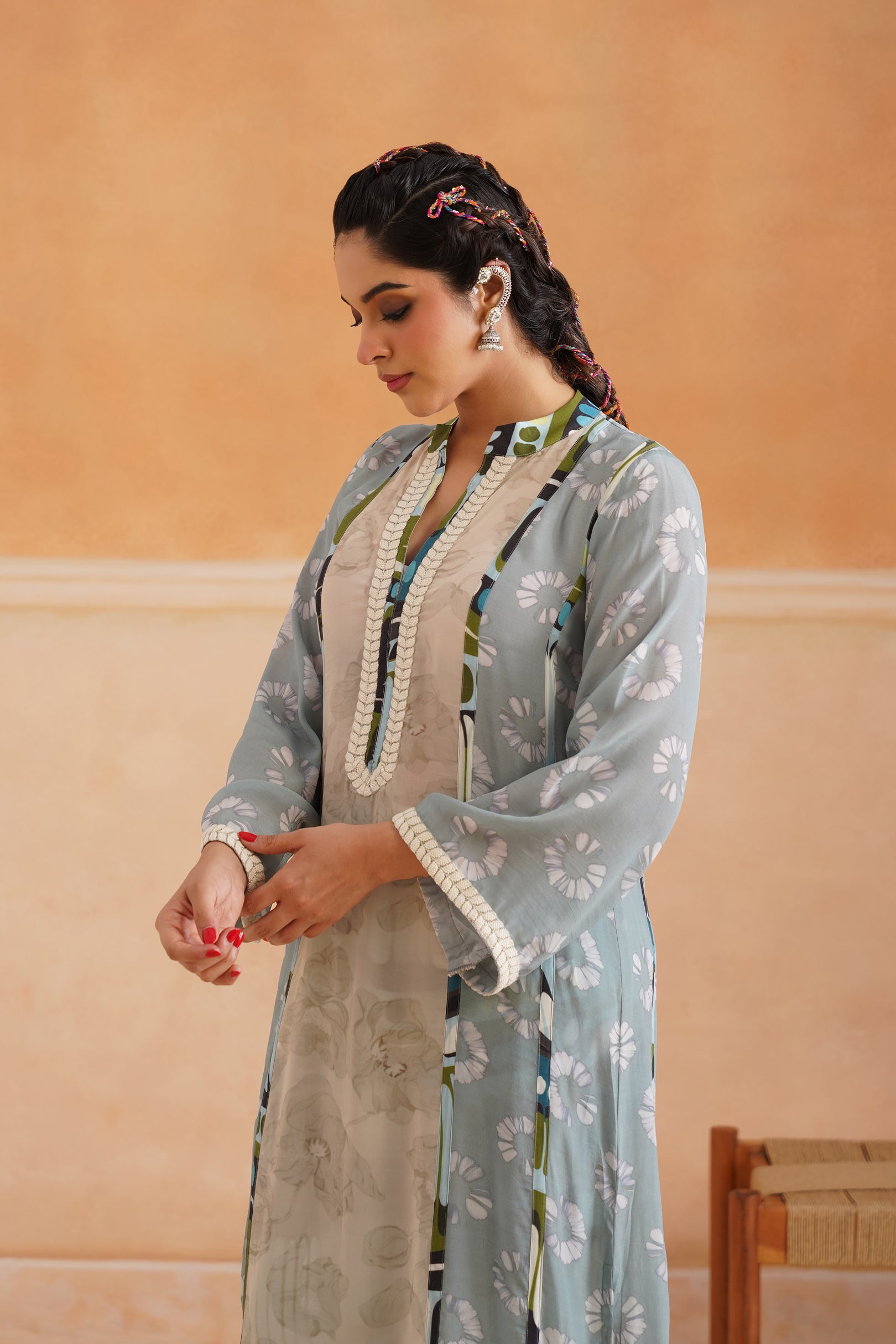 Lina Crepe Printed Matching Set - Neetika Chopra