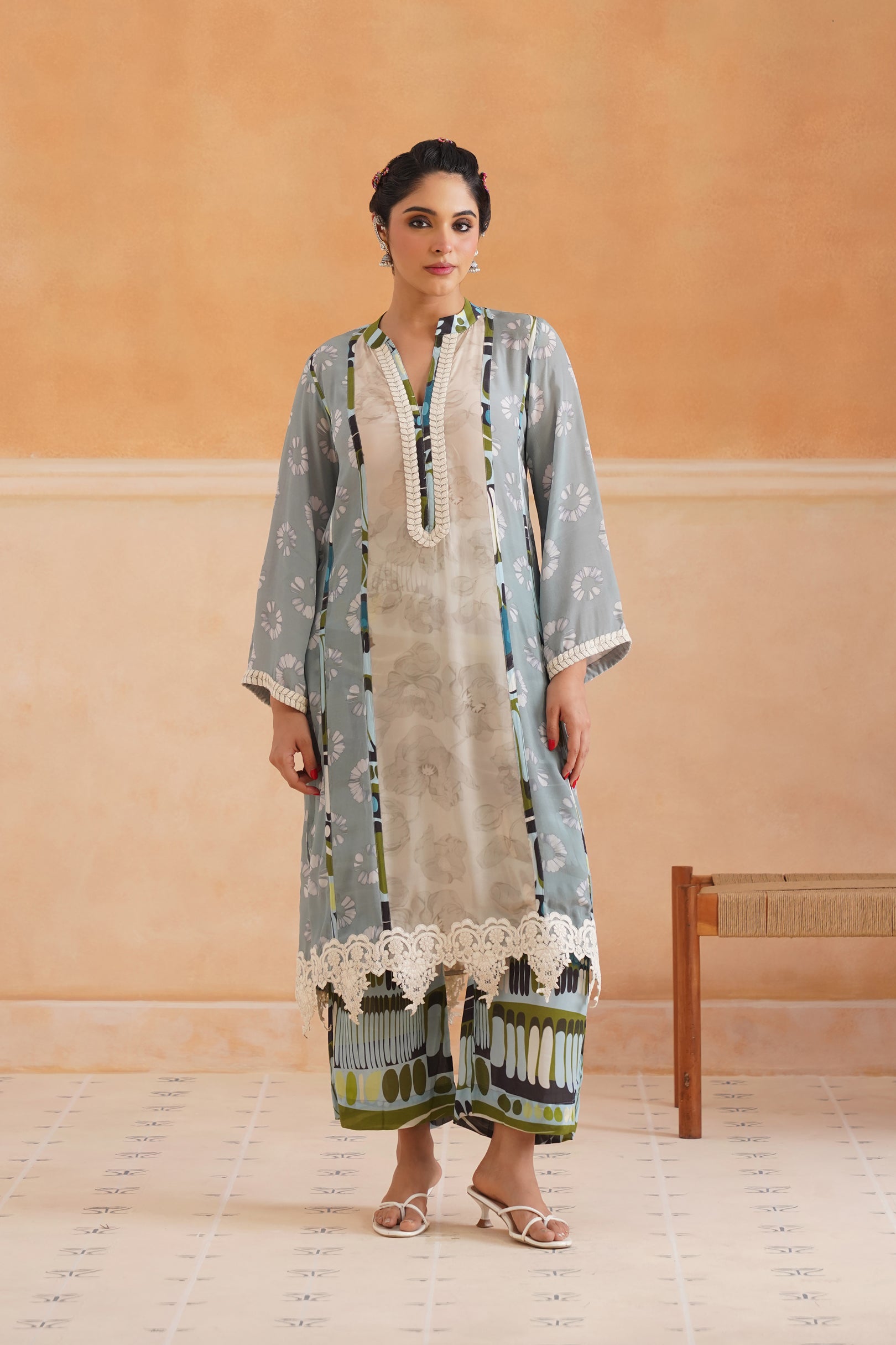 Lina Crepe Printed Matching Set - Neetika Chopra