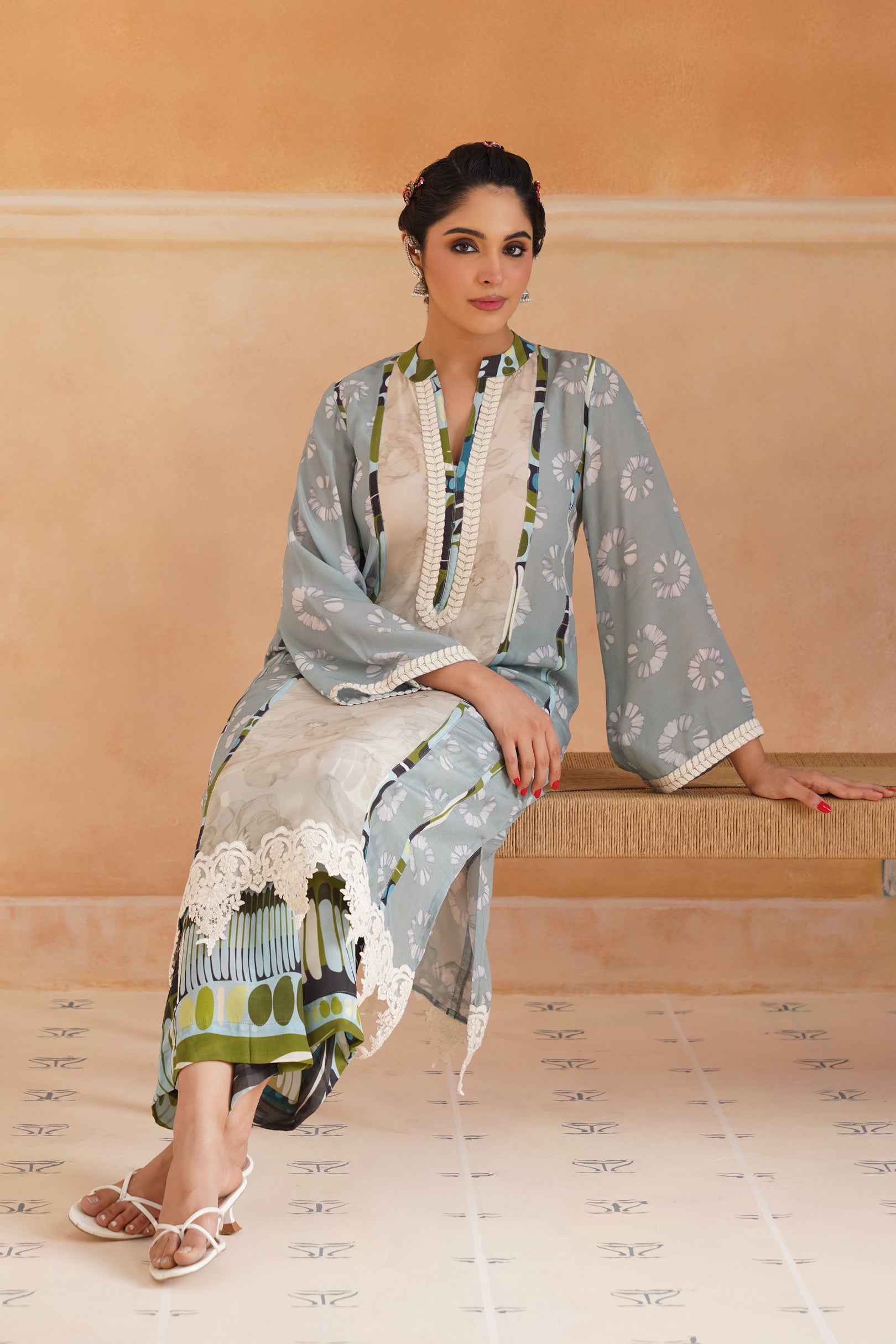 Lina Crepe Printed Matching Set - Neetika Chopra
