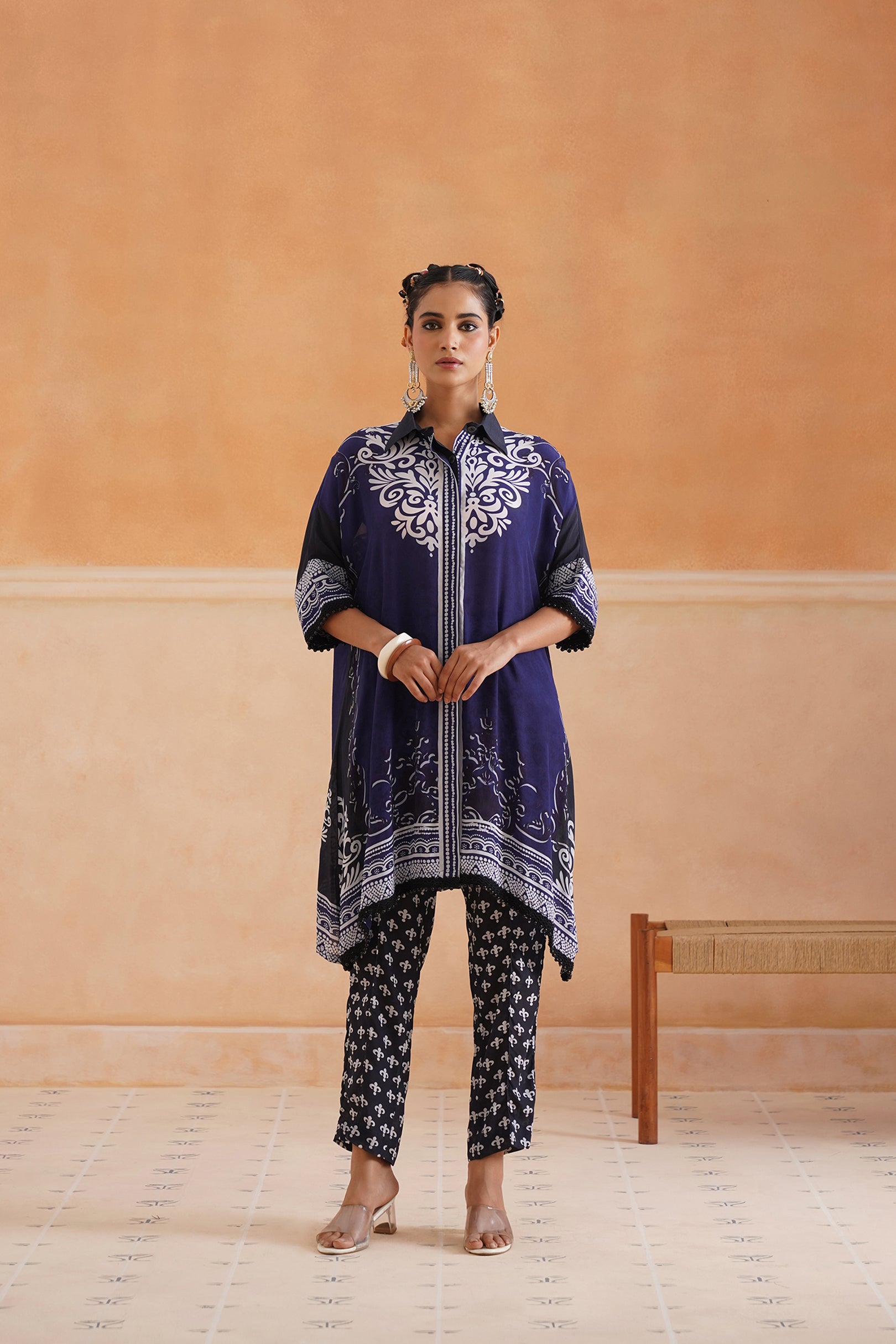 Fariha Crepe Printed Matching Set - Neetika Chopra