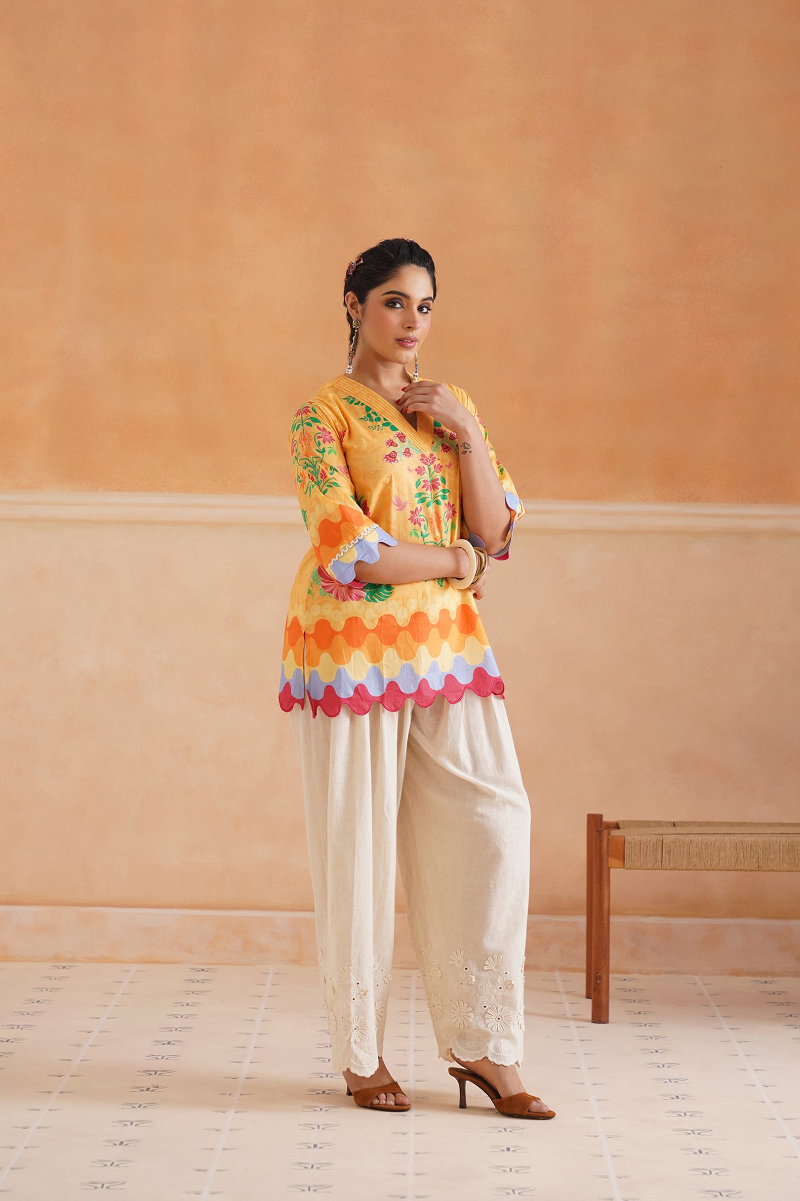 Aarohi Cotton Printed Matching Set - Neetika Chopra