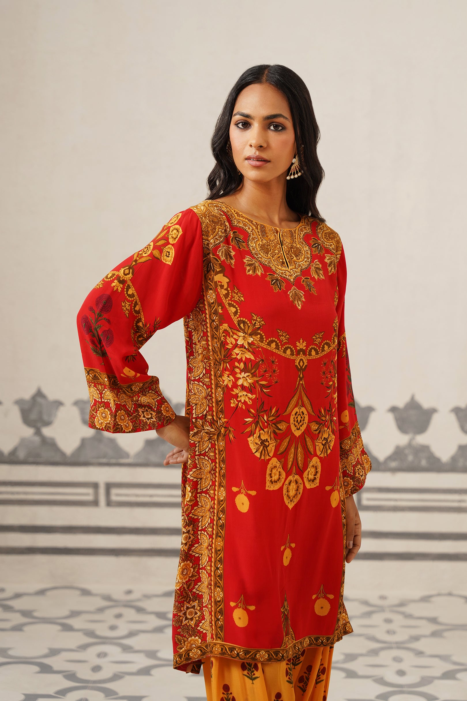 Vanya Crepe Printed Suit Set