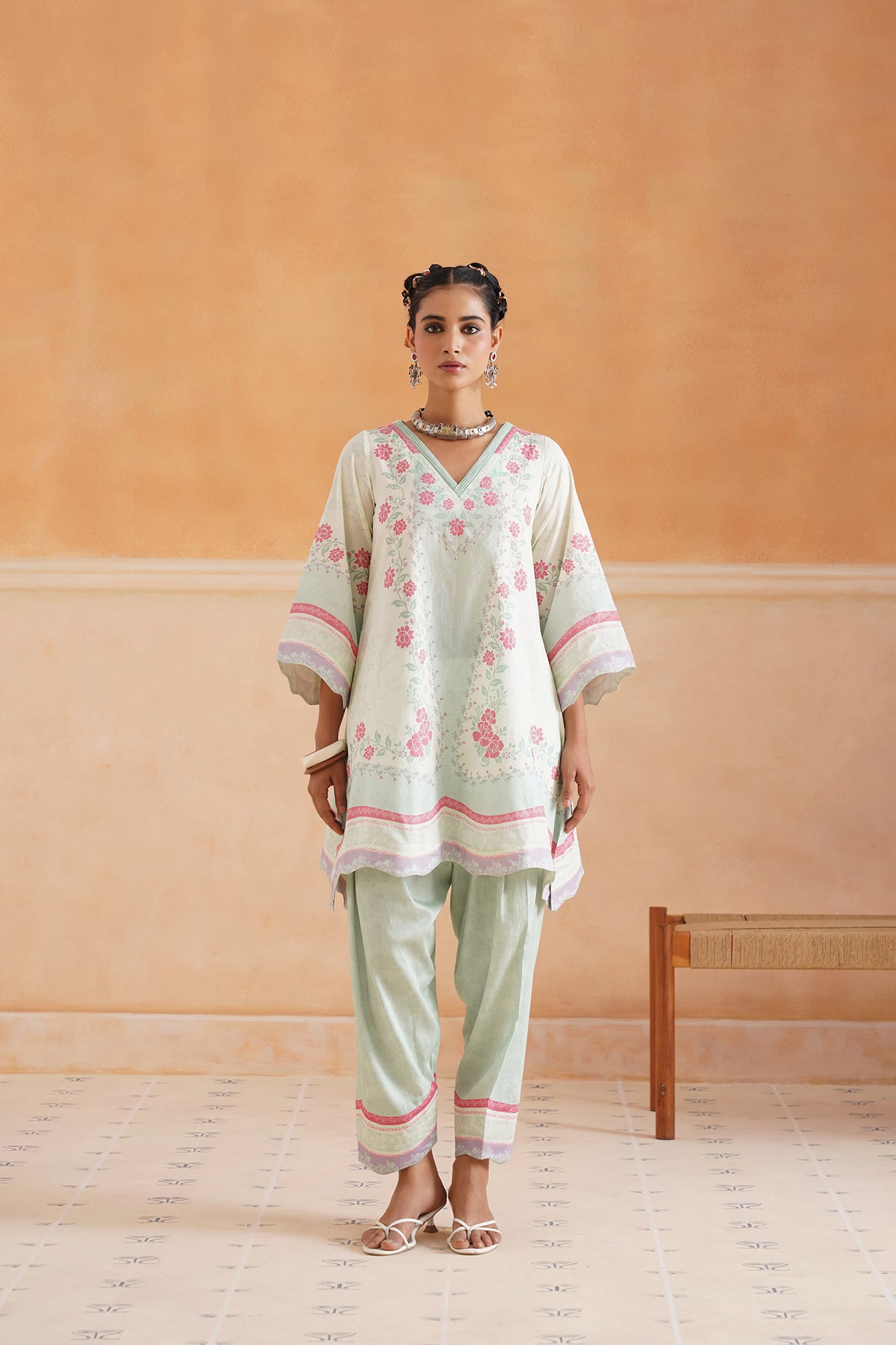 Aashna Cotton Printed Matching Set - Neetika Chopra