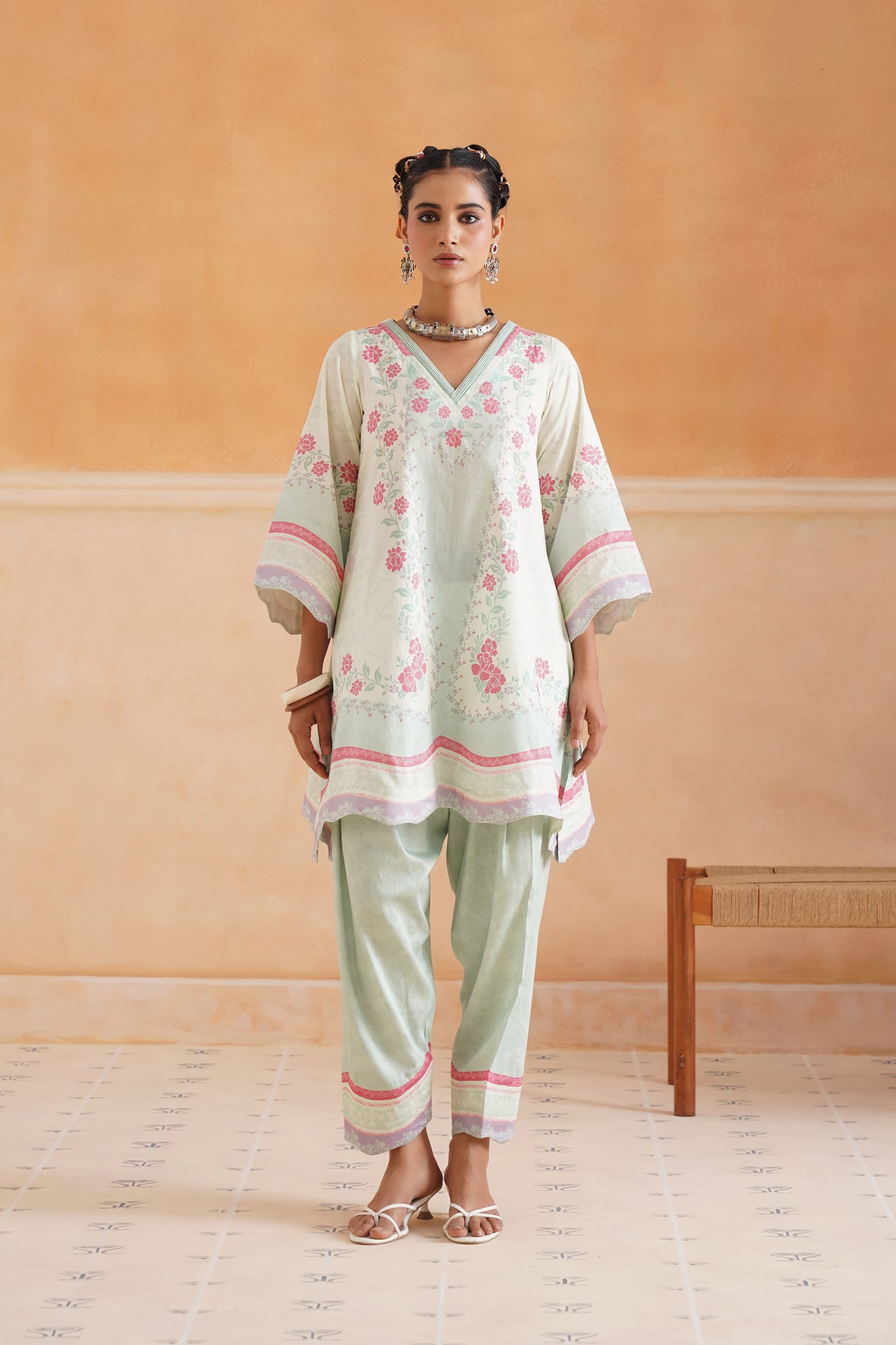 Aashna Cotton Printed Matching Set - Neetika Chopra