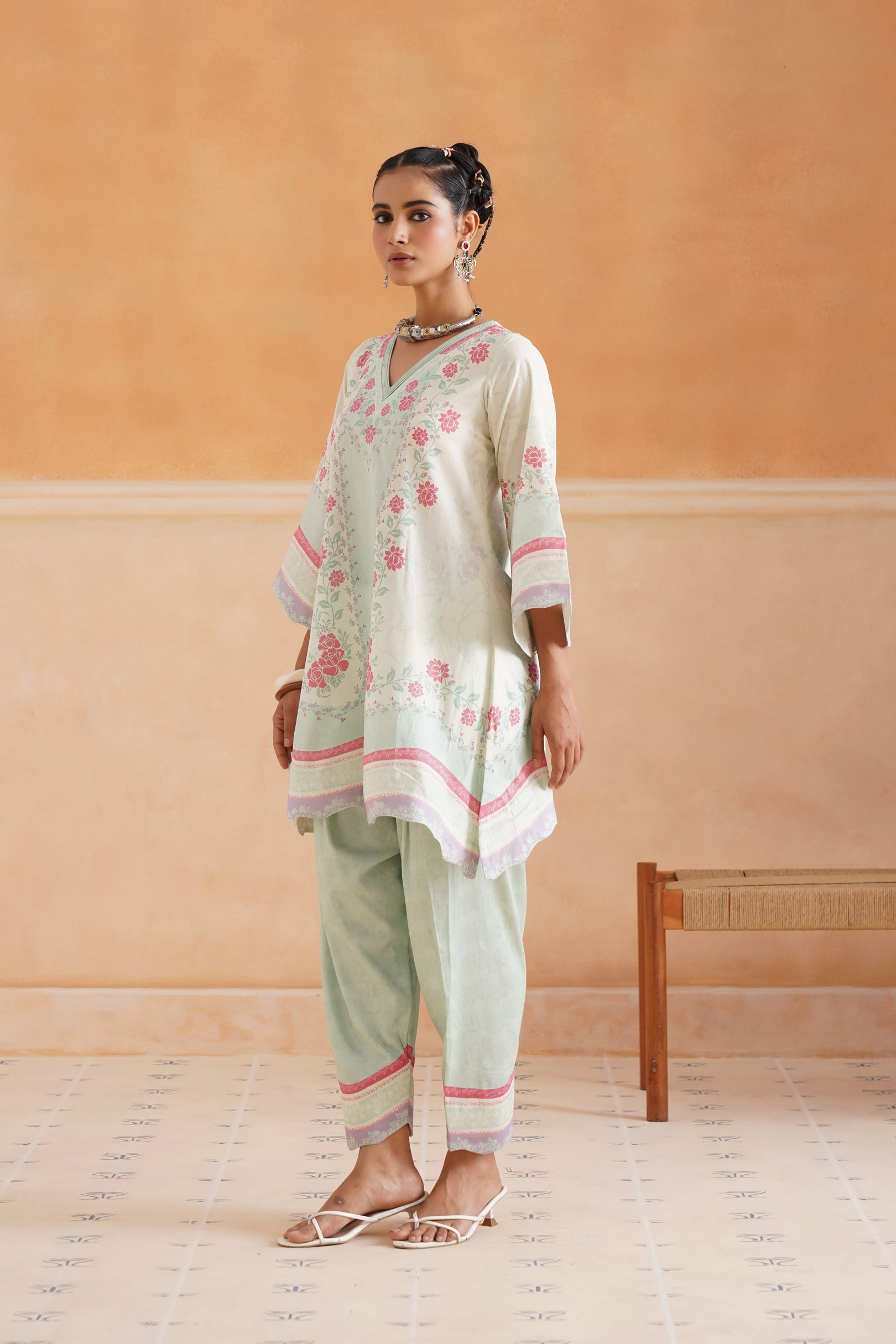 Aashna Cotton Printed Matching Set - Neetika Chopra