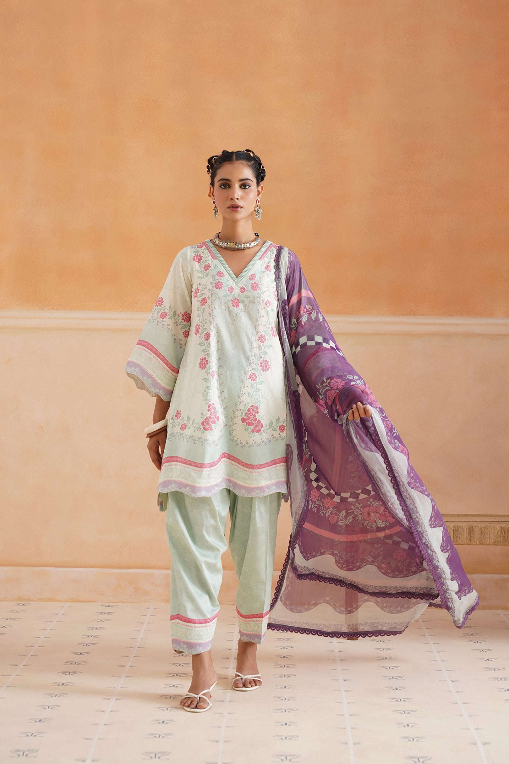 Aashna Cotton Printed Matching Set - Neetika Chopra