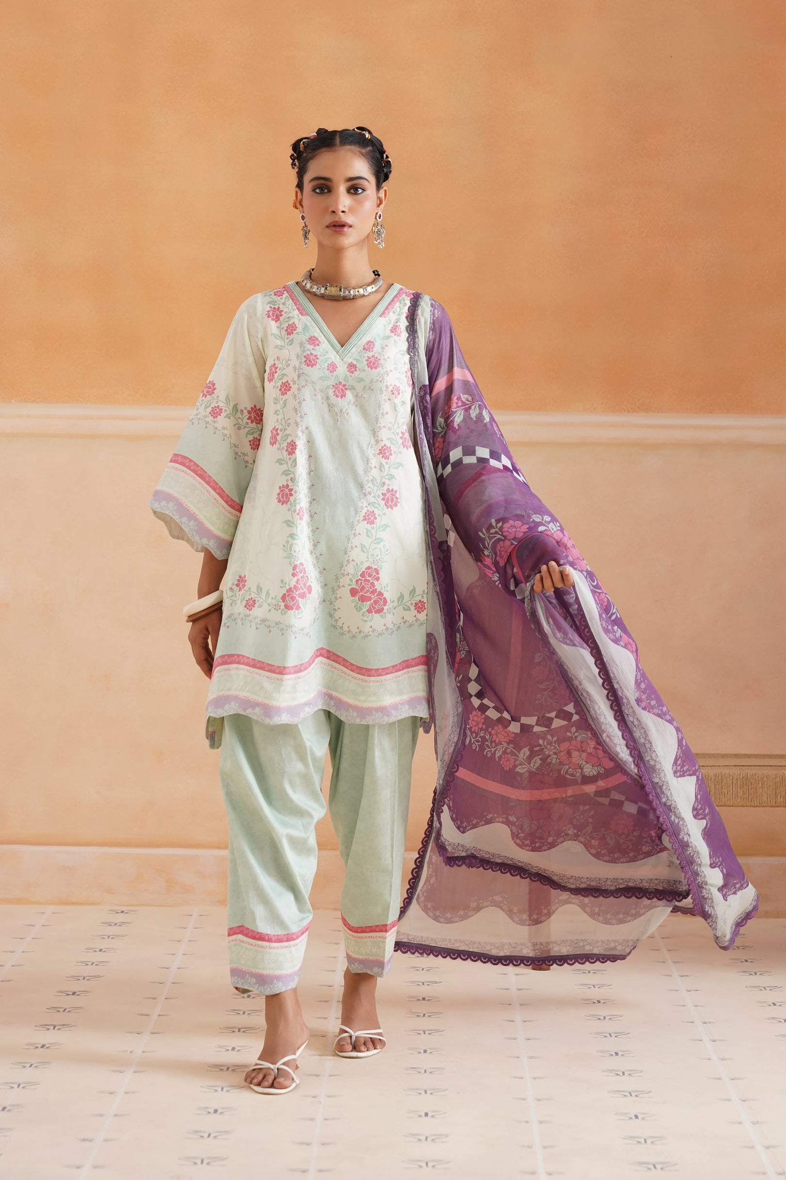 Aashna Cotton Printed Matching Set - Neetika Chopra