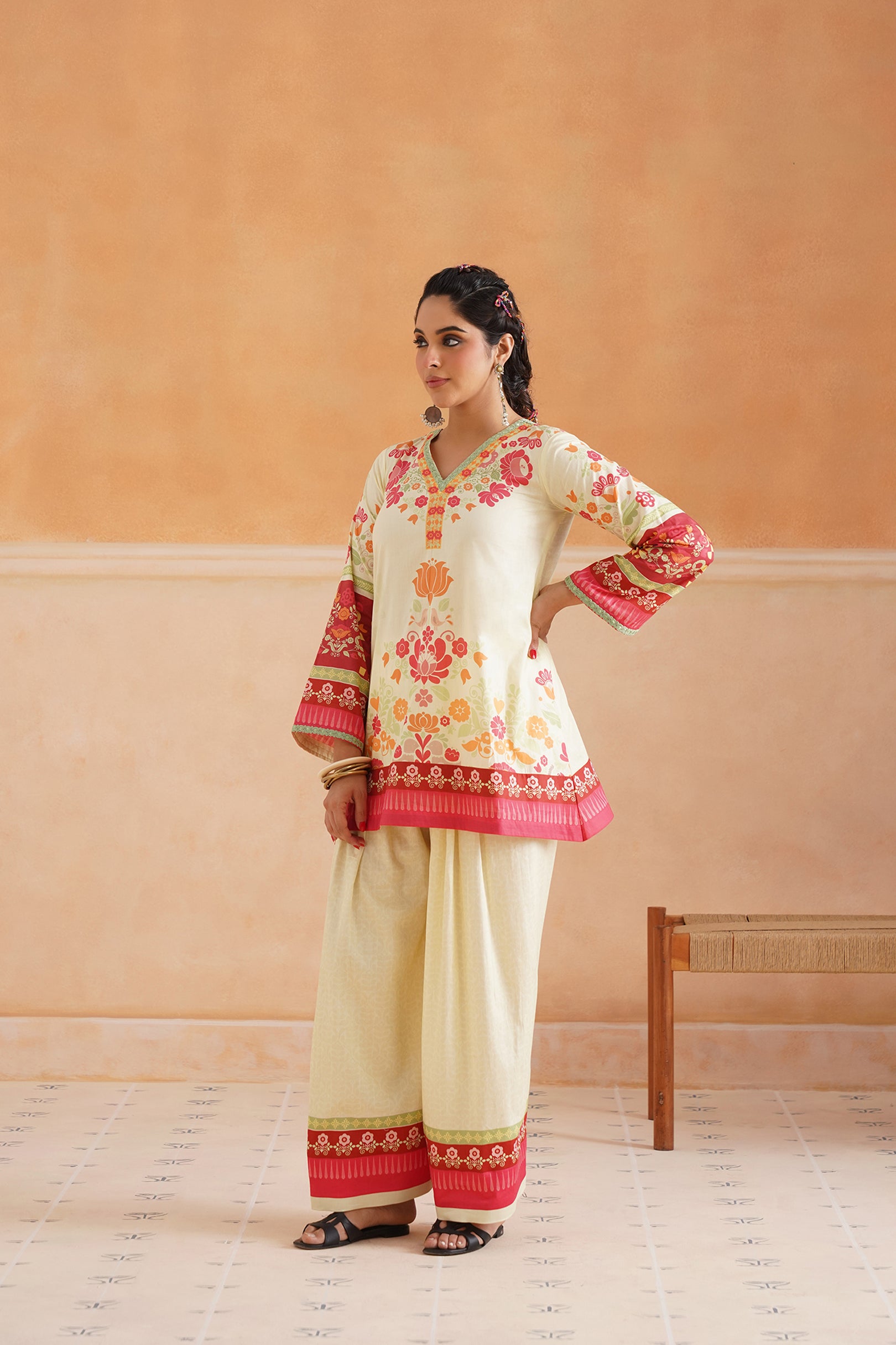 Deetyu Cotton Printed Suit Set - Neetika Chopra