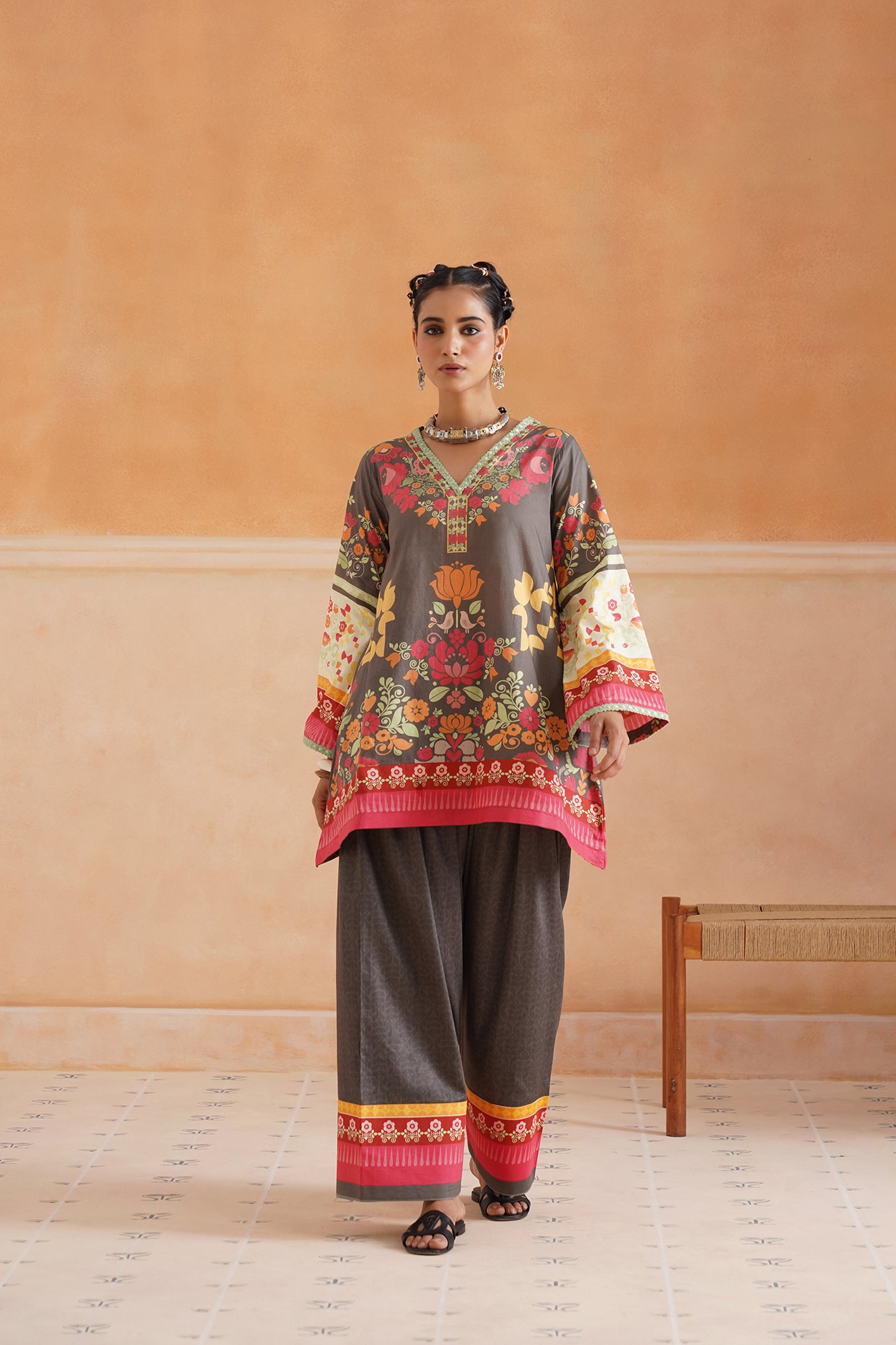 Gunika Cotton Printed Suit Set - Neetika Chopra