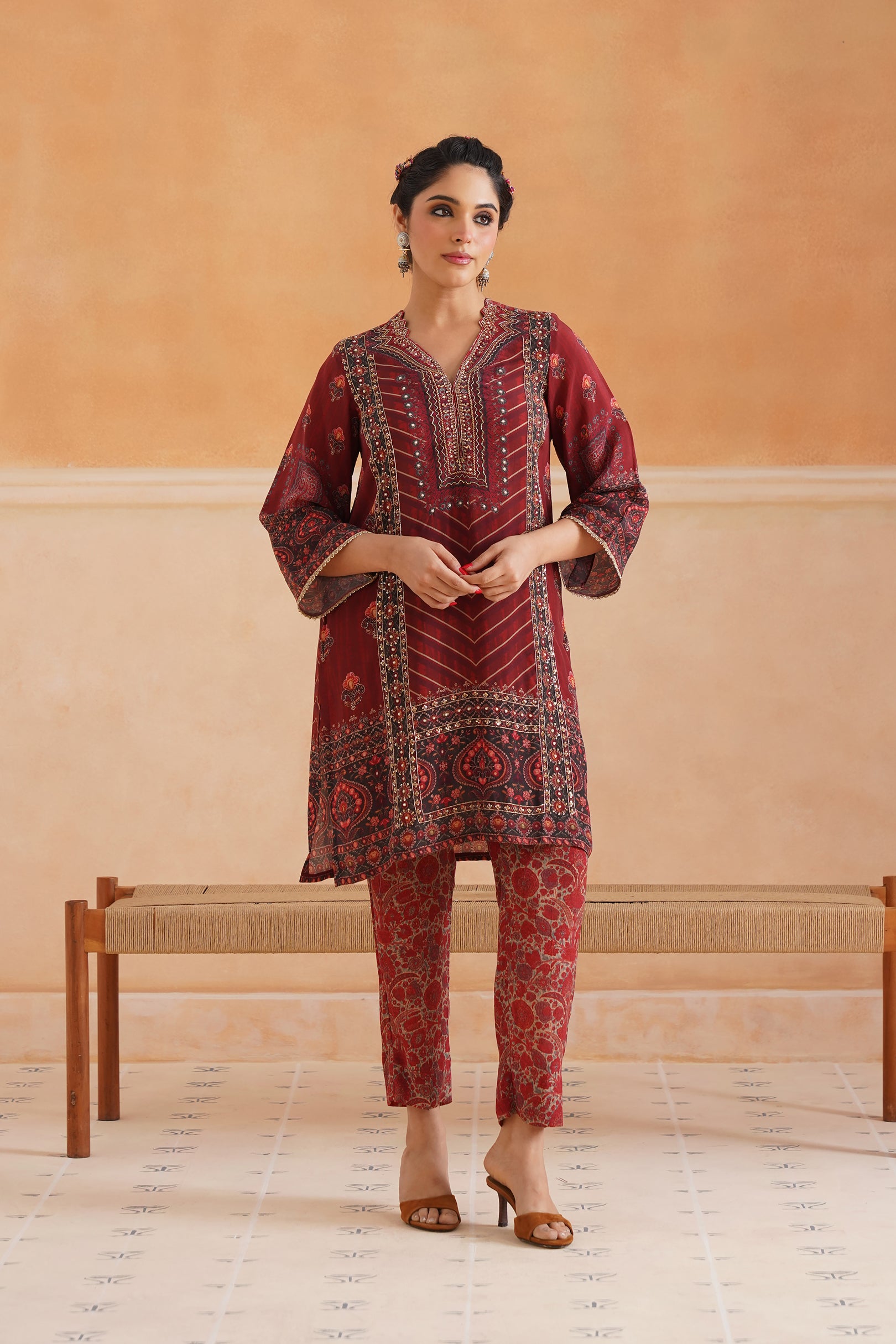 Driti Crepe Printed Matching Set - Neetika Chopra