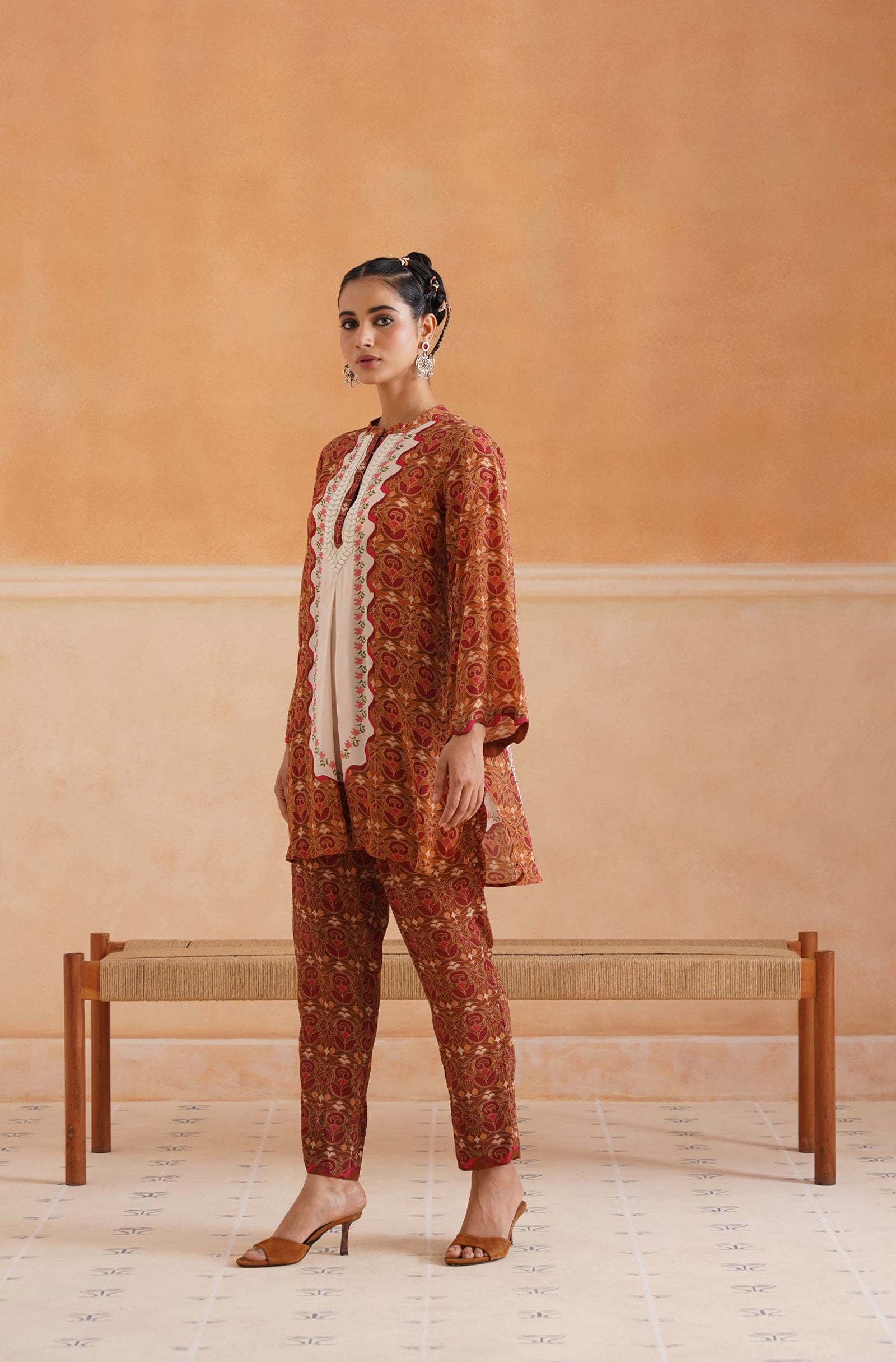 Riha Crepe Printed Matching Set - Neetika Chopra