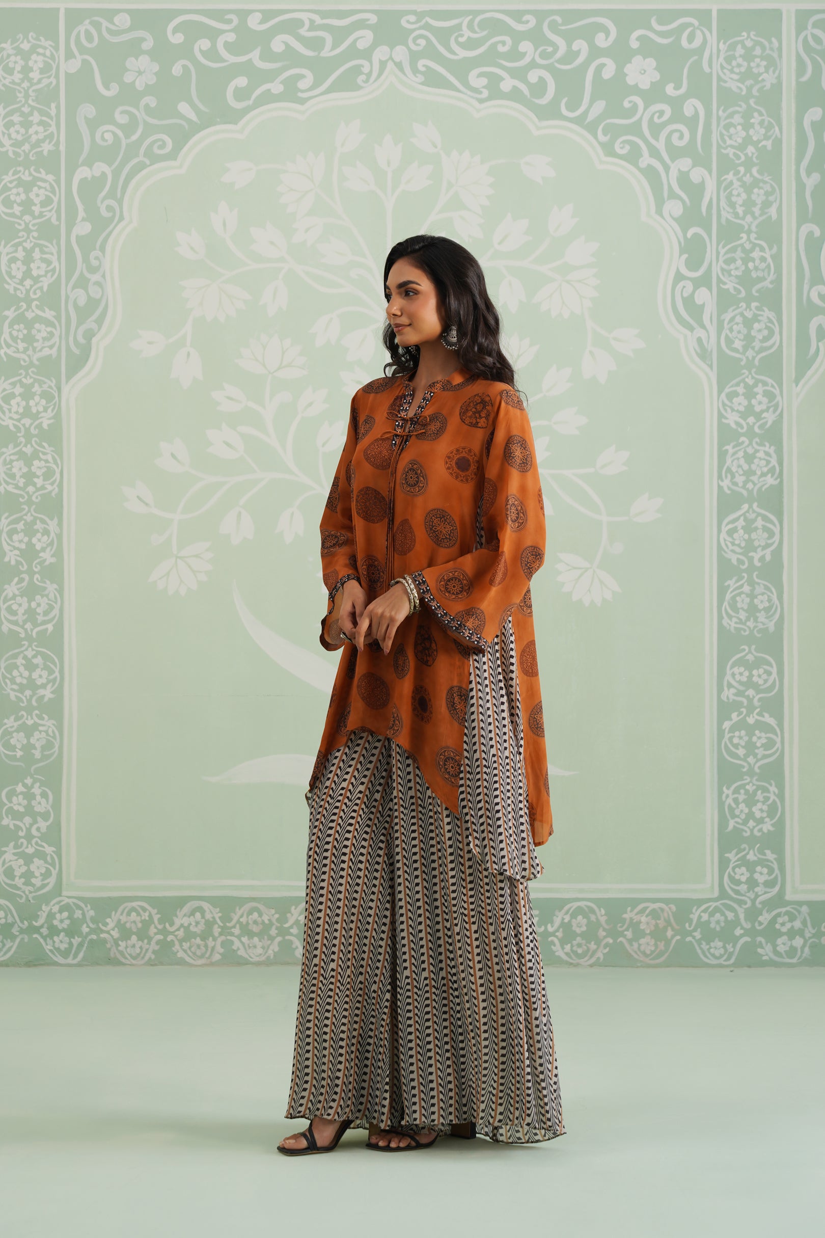 Malika Crepe Printed Matching Set